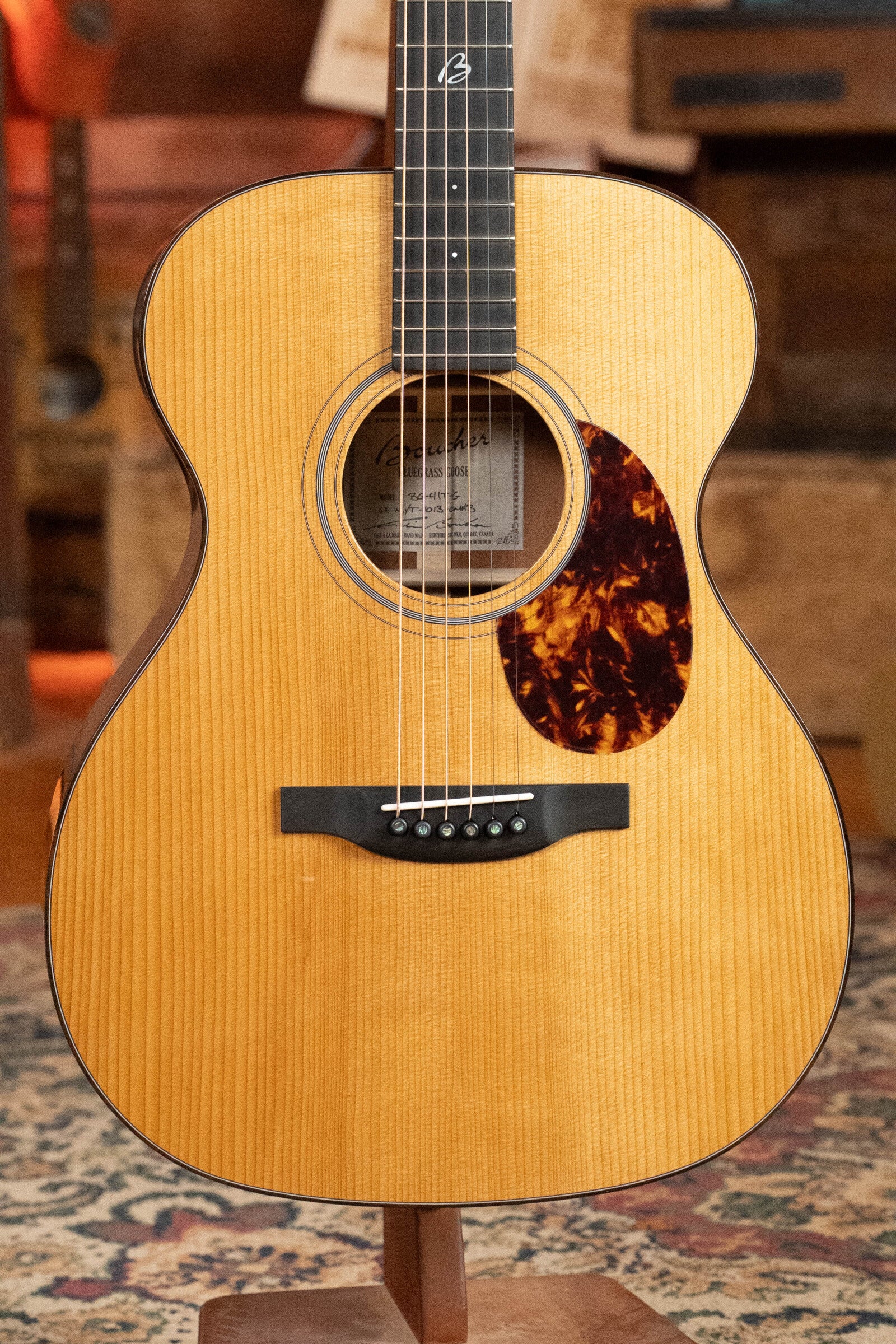 Boucher BG-41T-G Bluegrass Goose Series *ALL* Torrefied Adirondack/Mahogany OM Gold Pack Acoustic Guitar #1013 - Image 7