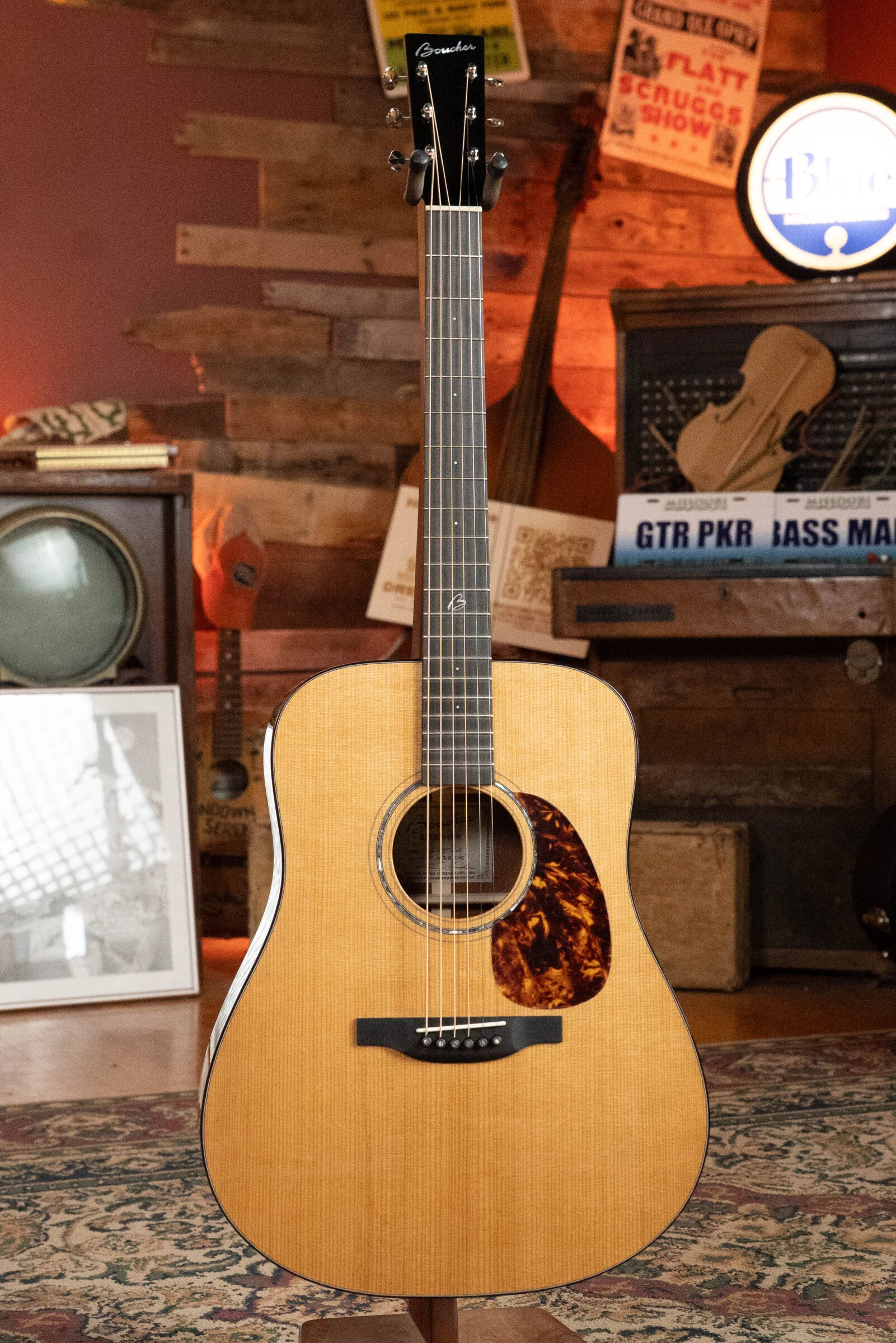 Boucher BG-42T-GM Bluegrass Goose Series *ALL* Torrefied Master Grade Adirondack/Mahogany Dreadnought Gold Master Pack Acoustic Guitar #1038 - Image 7