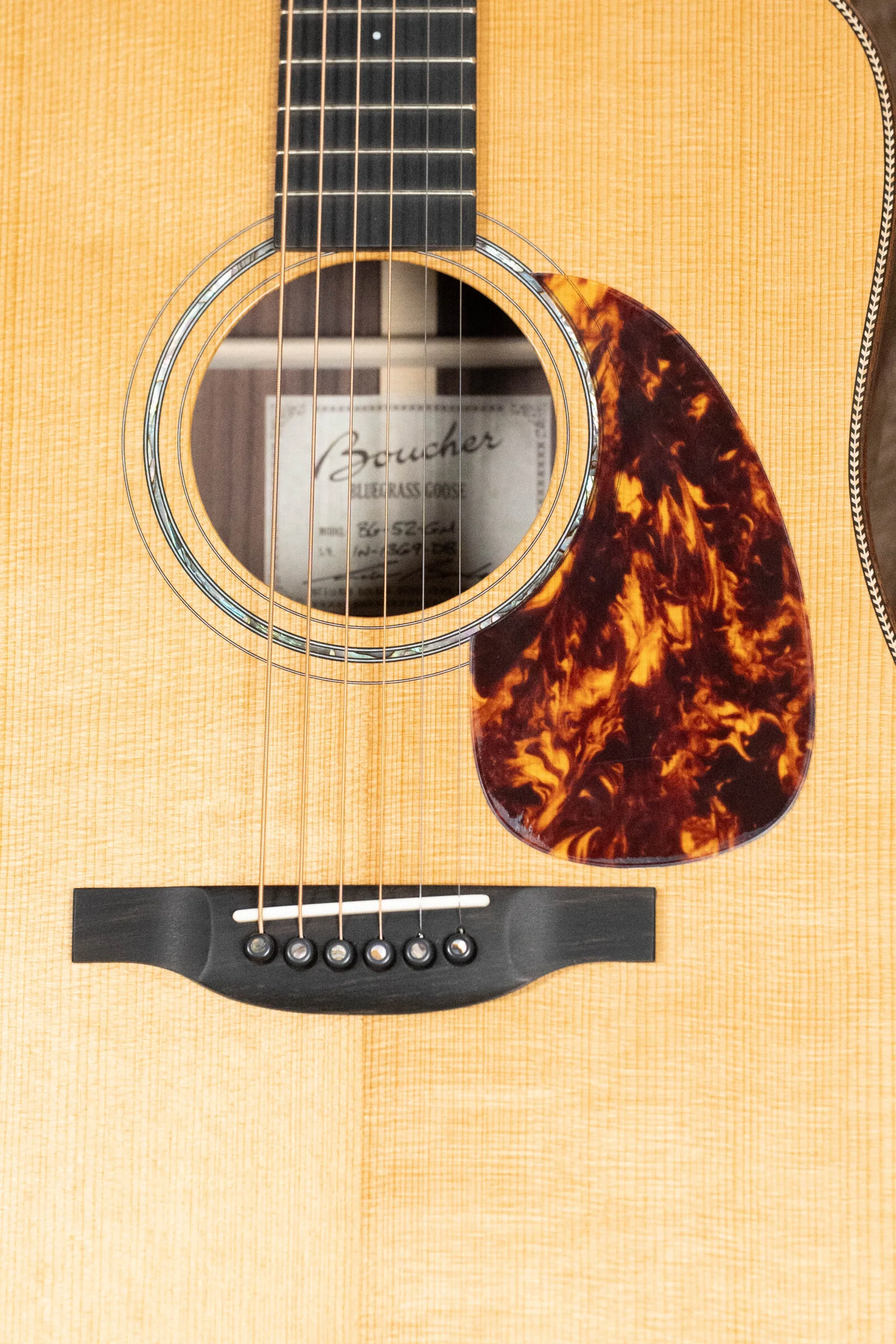 Boucher BG-52-GM Torrefied Master Grade Adirondack Red Spruce/East Indian Rosewood Bluegrass Goose Series Dreadnought Acoustic Guitar #1369 - Image 3