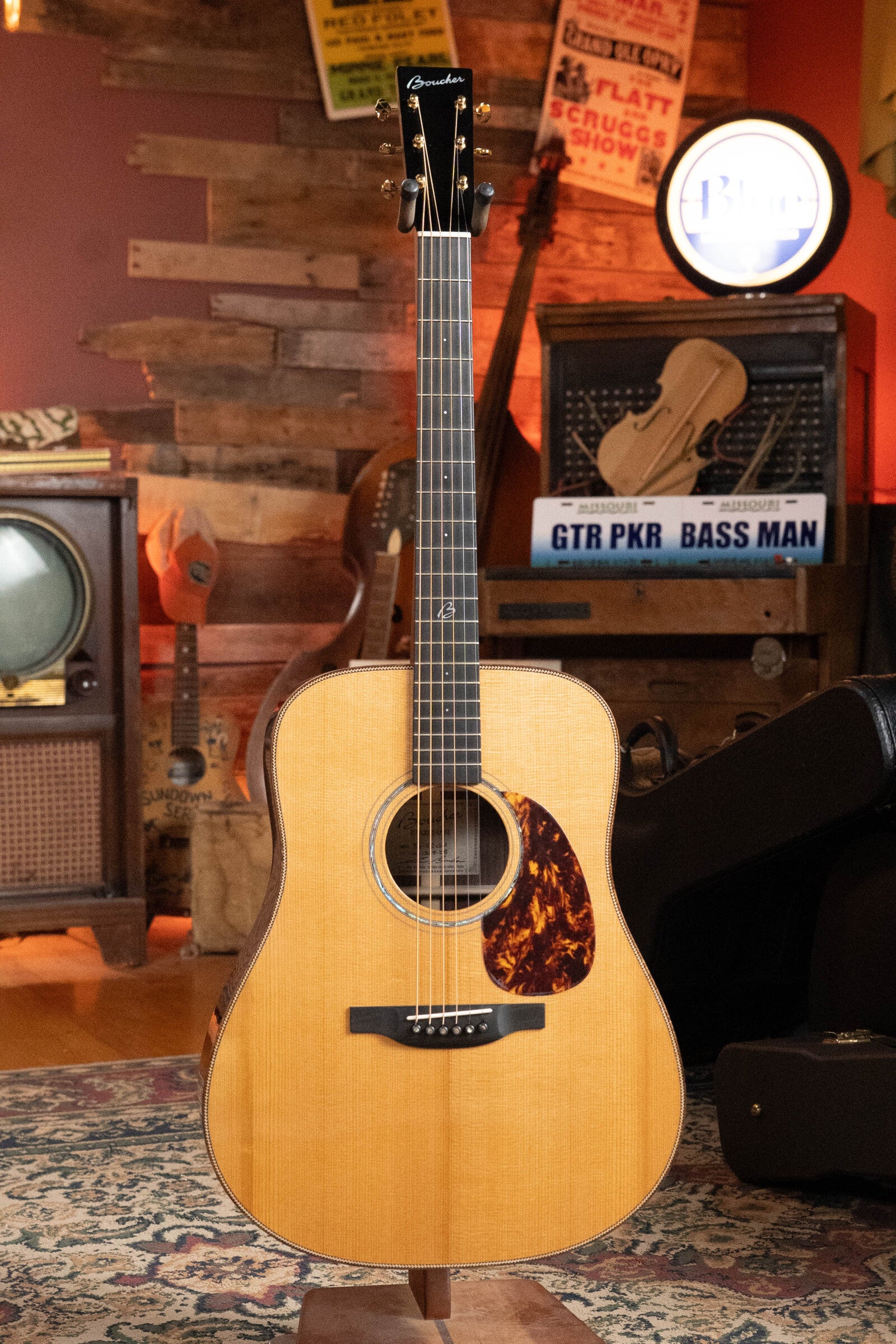 Boucher BG-52-GM Torrefied Master Grade Adirondack Red Spruce/East Indian Rosewood Bluegrass Goose Series Dreadnought Acoustic Guitar #1369 - Image 7