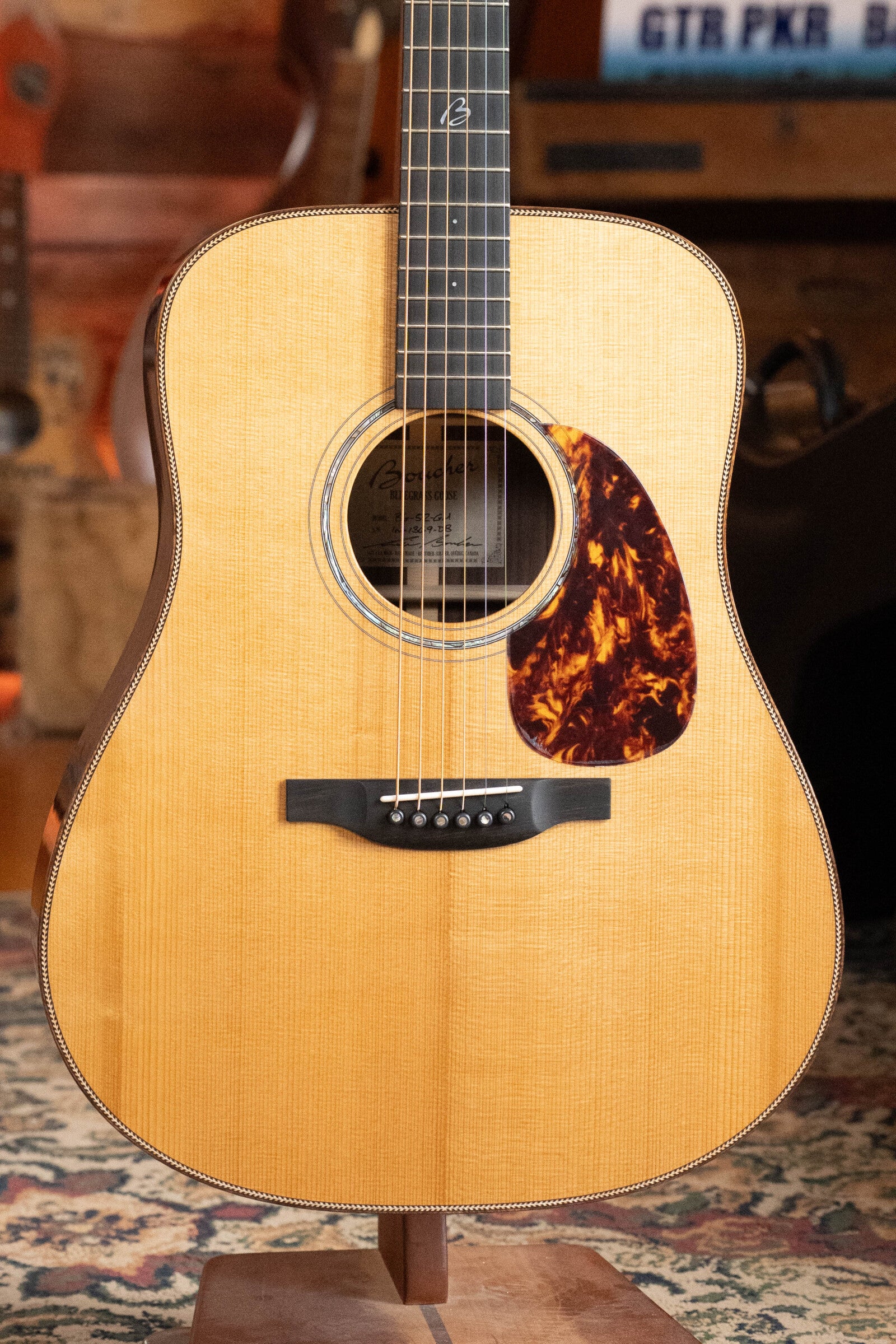Boucher BG-52-GM Torrefied Master Grade Adirondack Red Spruce/East Indian Rosewood Bluegrass Goose Series Dreadnought Acoustic Guitar #1369 - Image 8