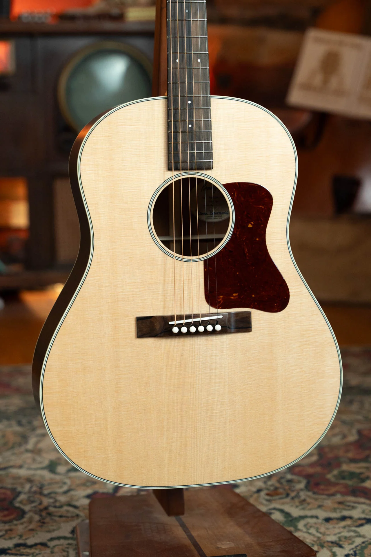 Bourgeois Professional Series Slope D Satin The Natural Sitka/Mahogany Slope Shoulder Dreadnought Acoustic Guitar #1174 - Image 5