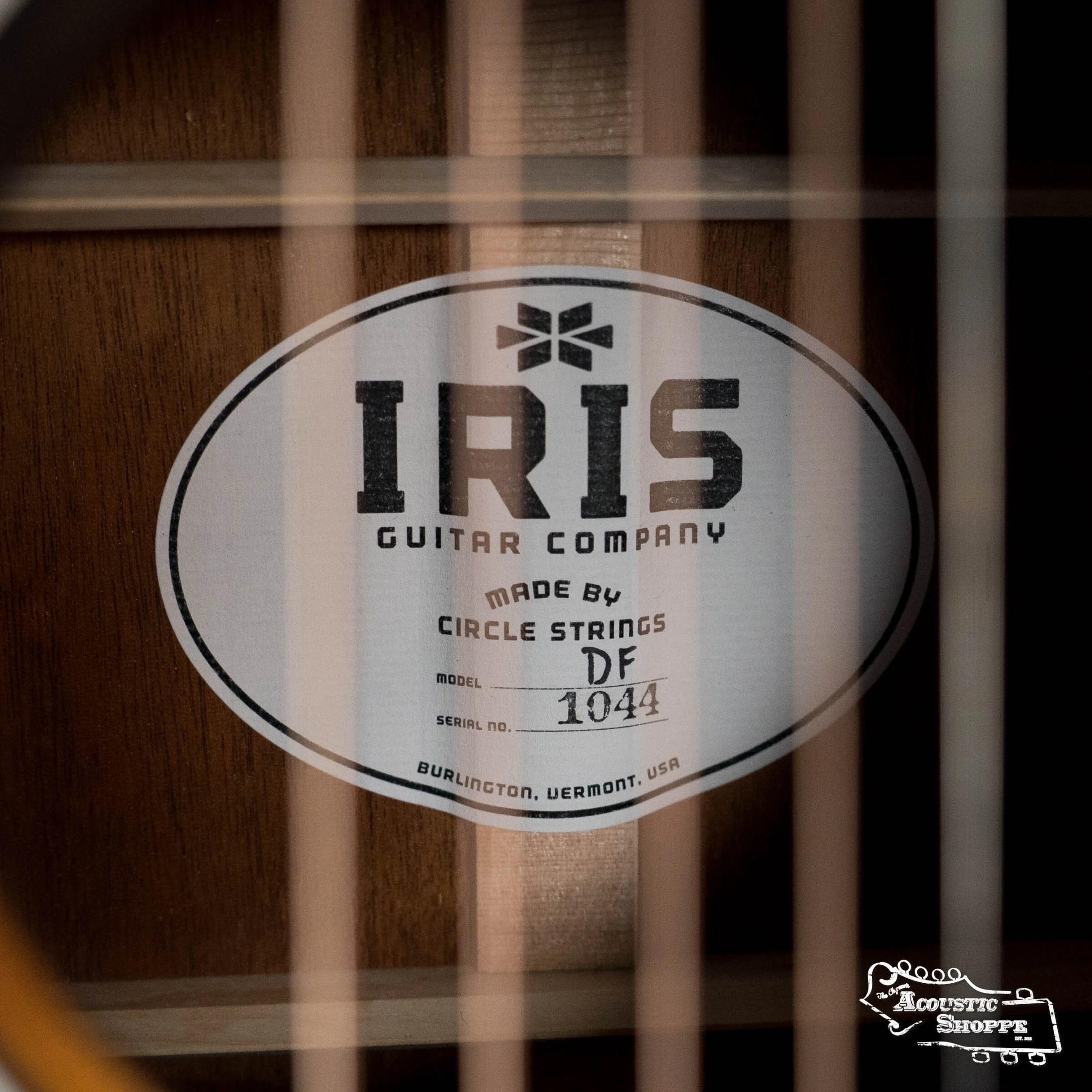 IRIS DF *Custom* Guild Sitka/Old Mahogany Burst Slope Shoulder Dreadnought Guitar #1044 - Image 23