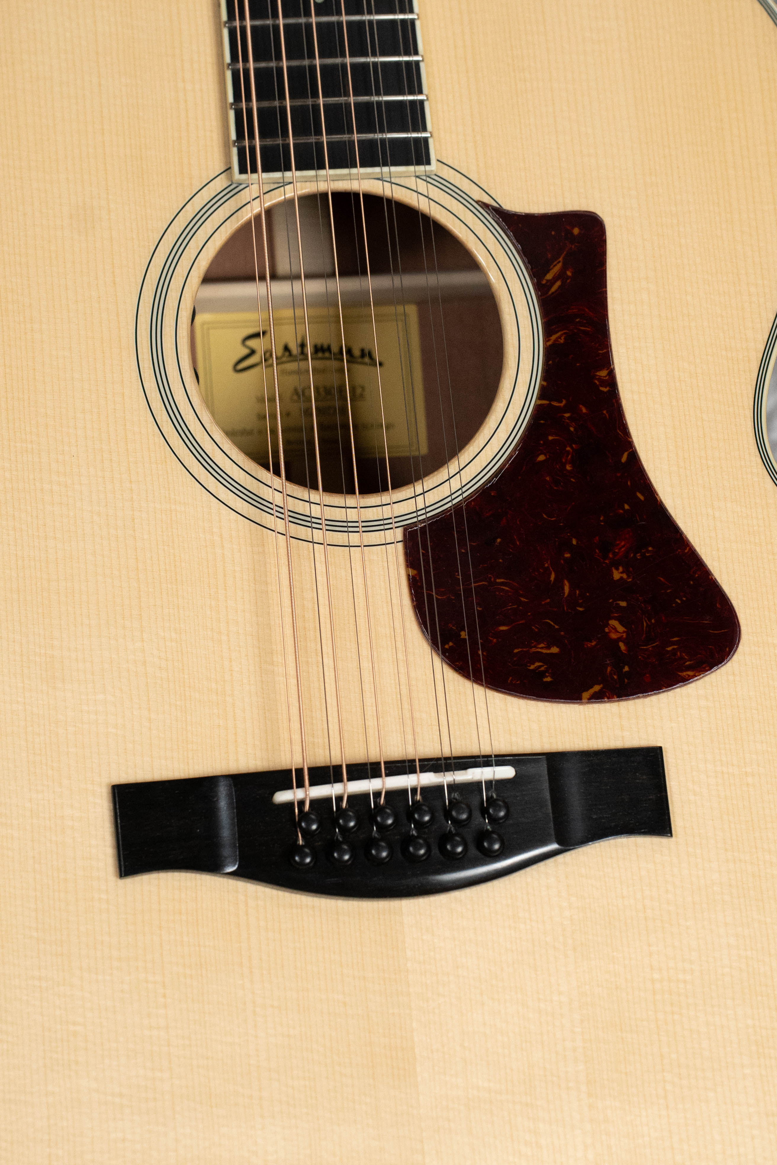 Eastman AC330E-12 Sitka/Mahogany Jumbo 12-String Guitar w/LR Baggs Pickup #7301 - Image 3