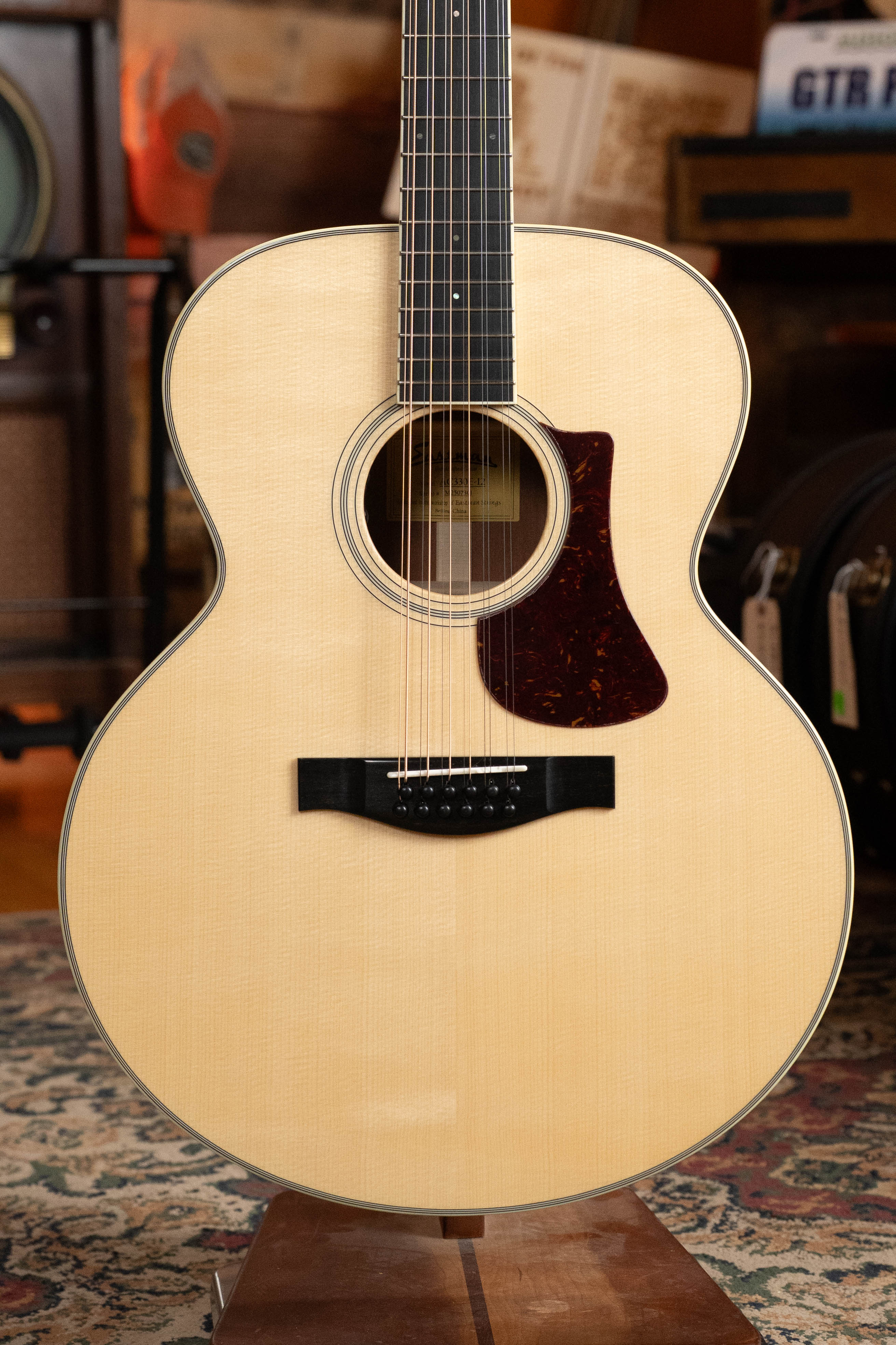 Eastman AC330E-12 Sitka/Mahogany Jumbo 12-String Guitar w/LR Baggs Pickup #7301 - Image 7