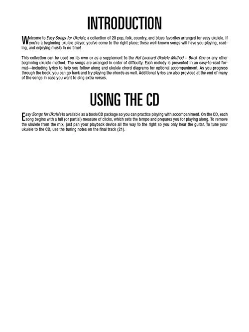Easy Songs For Ukulele W/Audio (HL00695904) - Image 5