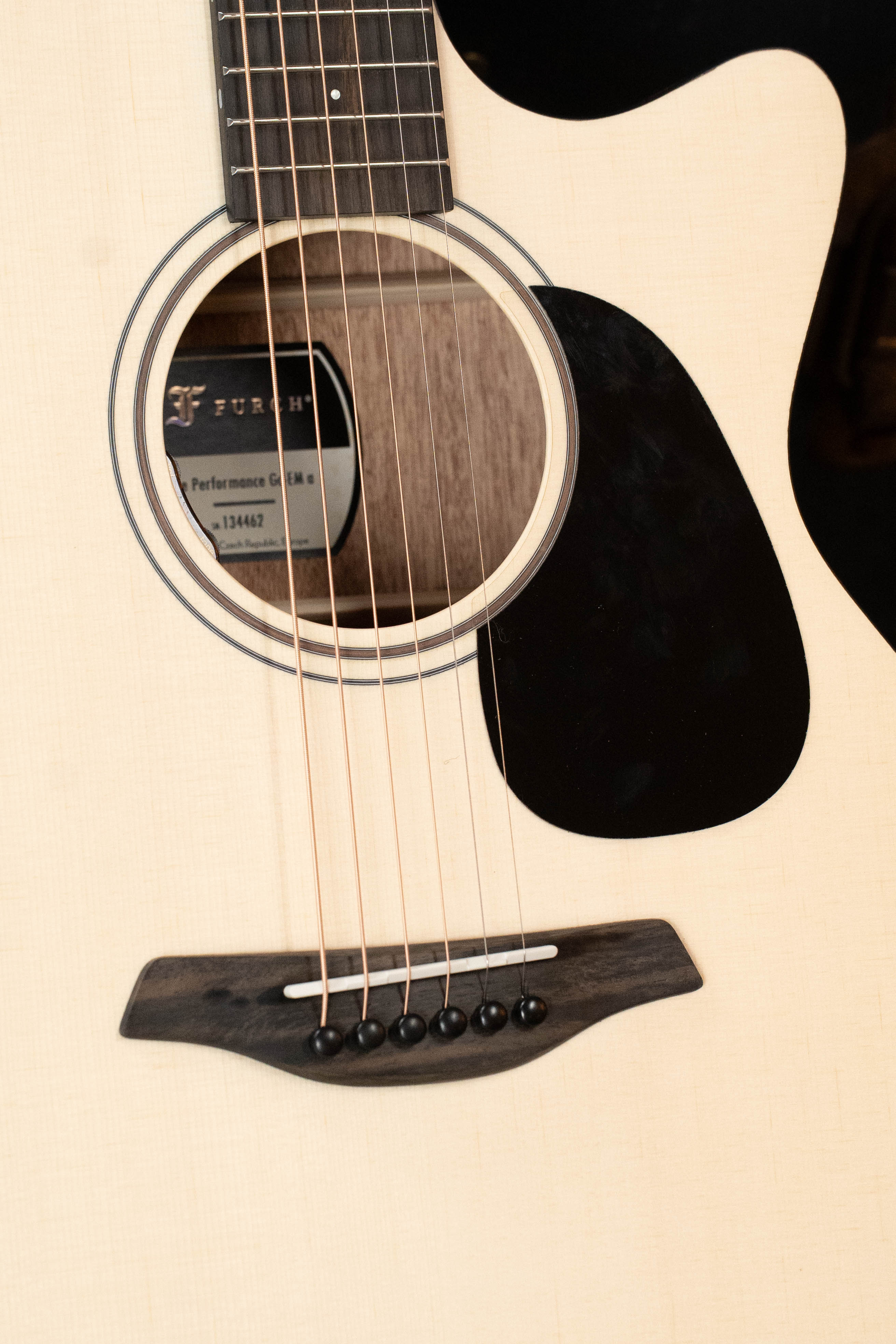 Furch Blue Performance EM a EAS-VTC Spruce/Mahogany Grand Auditorium Cutaway Acoustic Guitar #4462 - Image 3
