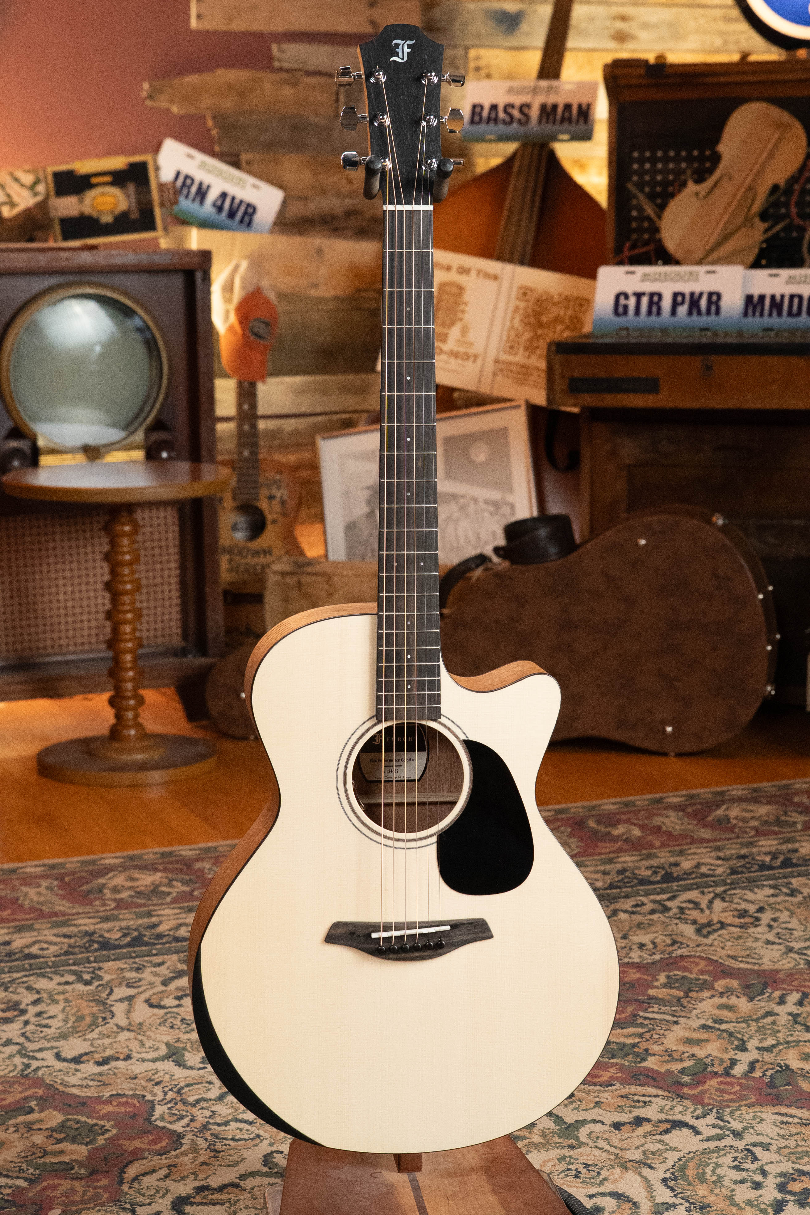 Furch Blue Performance EM a EAS-VTC Spruce/Mahogany Grand Auditorium Cutaway Acoustic Guitar #4462 - Image 6