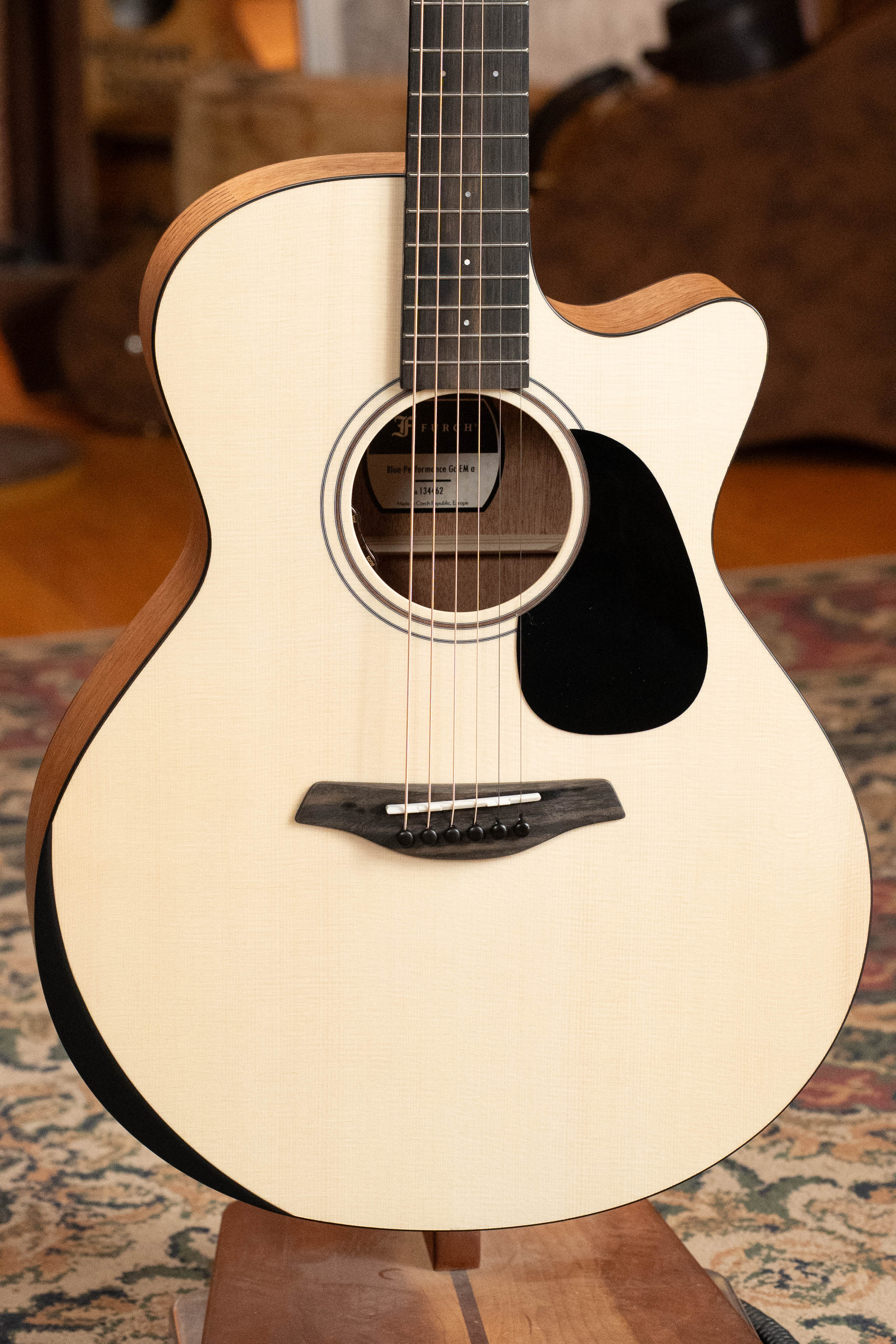 Furch Blue Performance EM a EAS-VTC Spruce/Mahogany Grand Auditorium Cutaway Acoustic Guitar #4462 - Image 7