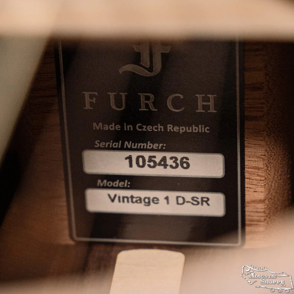 Furch Vintage 1 D-SR Sitka/Indian Rosewood Dreadnought Acoustic Guitar #5436 - Image 14