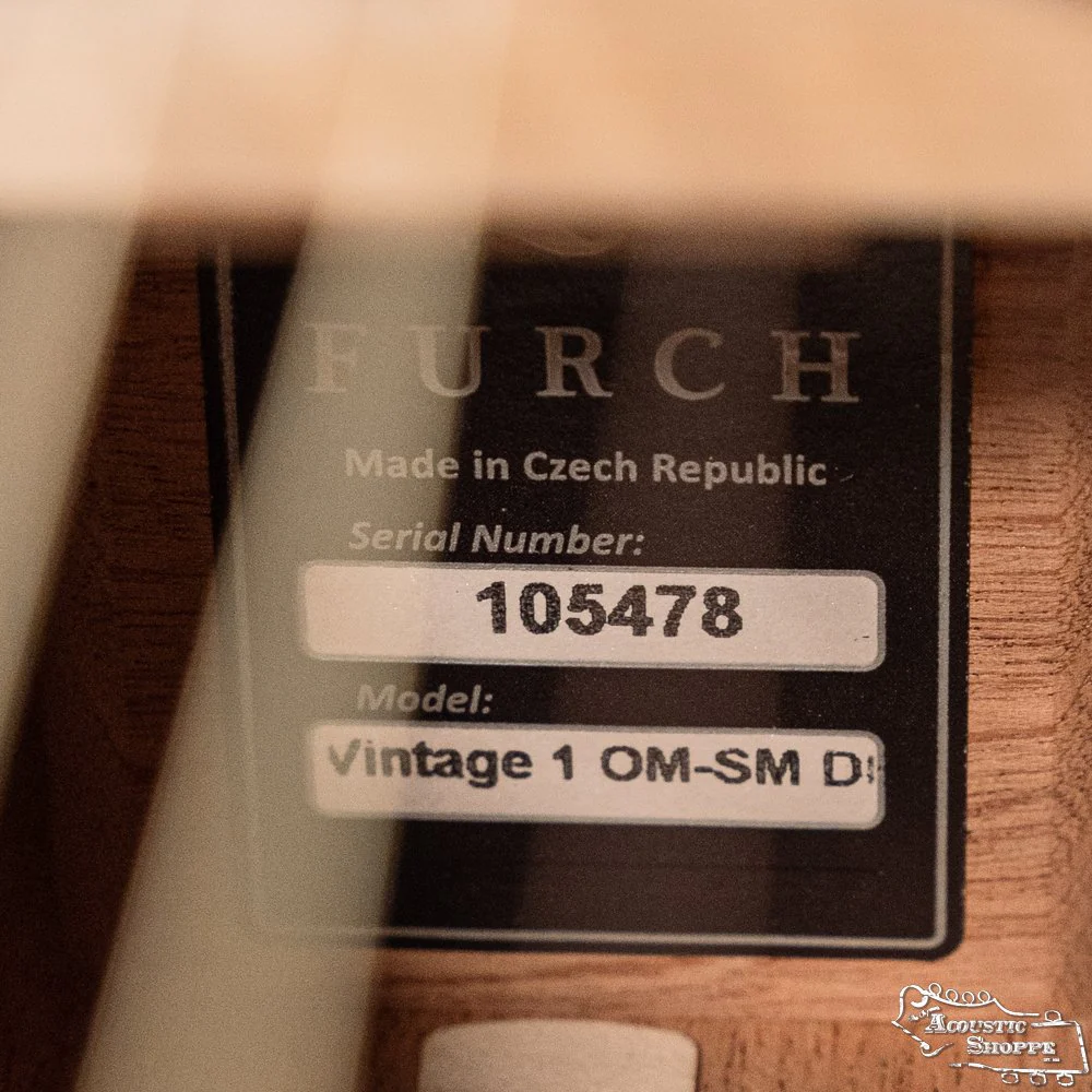 Furch Vintage 1 OM-SM DB Sitka/Mahogany Deep Body Orchestra Model Acoustic Guitar #5478 - Image 14