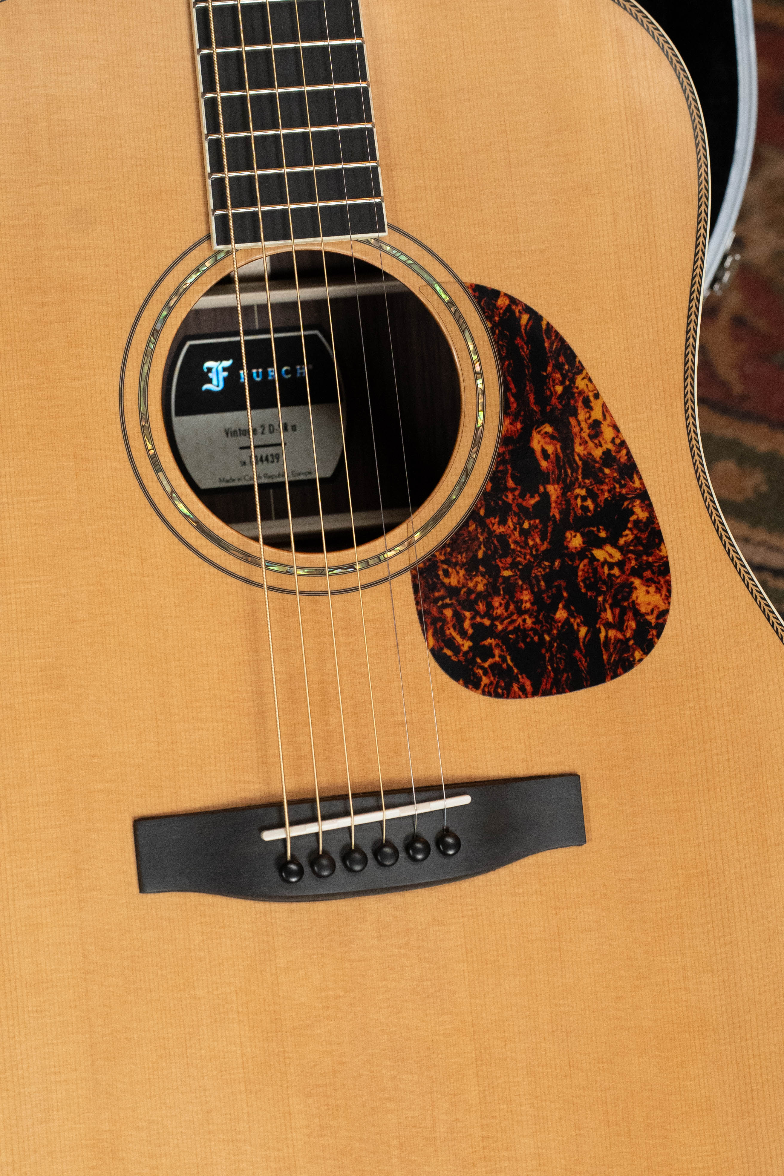 Furch Vintage 2 D-SRa Spruce/Rosewood Dreadnought Acoustic Guitar #4439 - Image 3