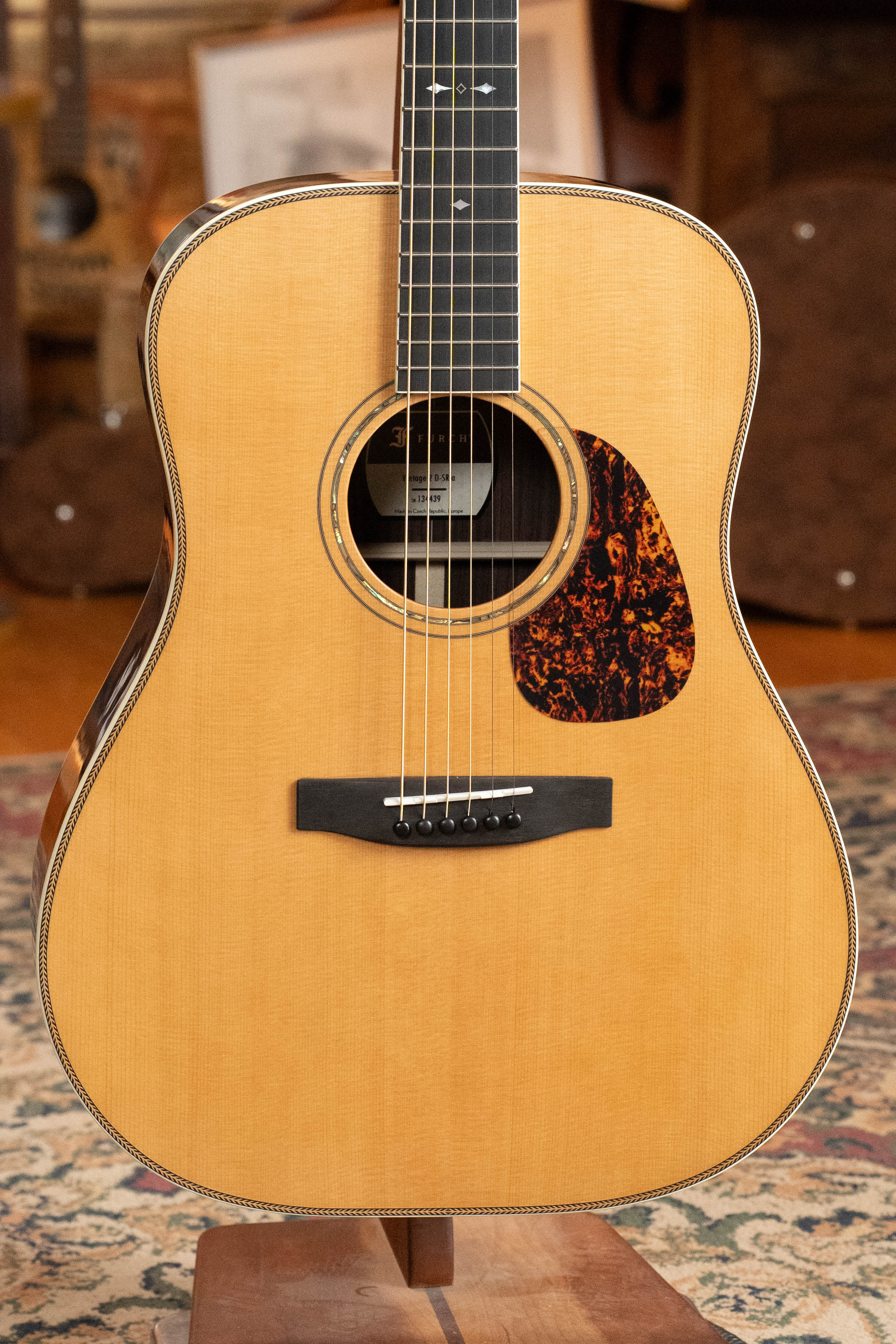 Furch Vintage 2 D-SRa Spruce/Rosewood Dreadnought Acoustic Guitar #4439 - Image 8