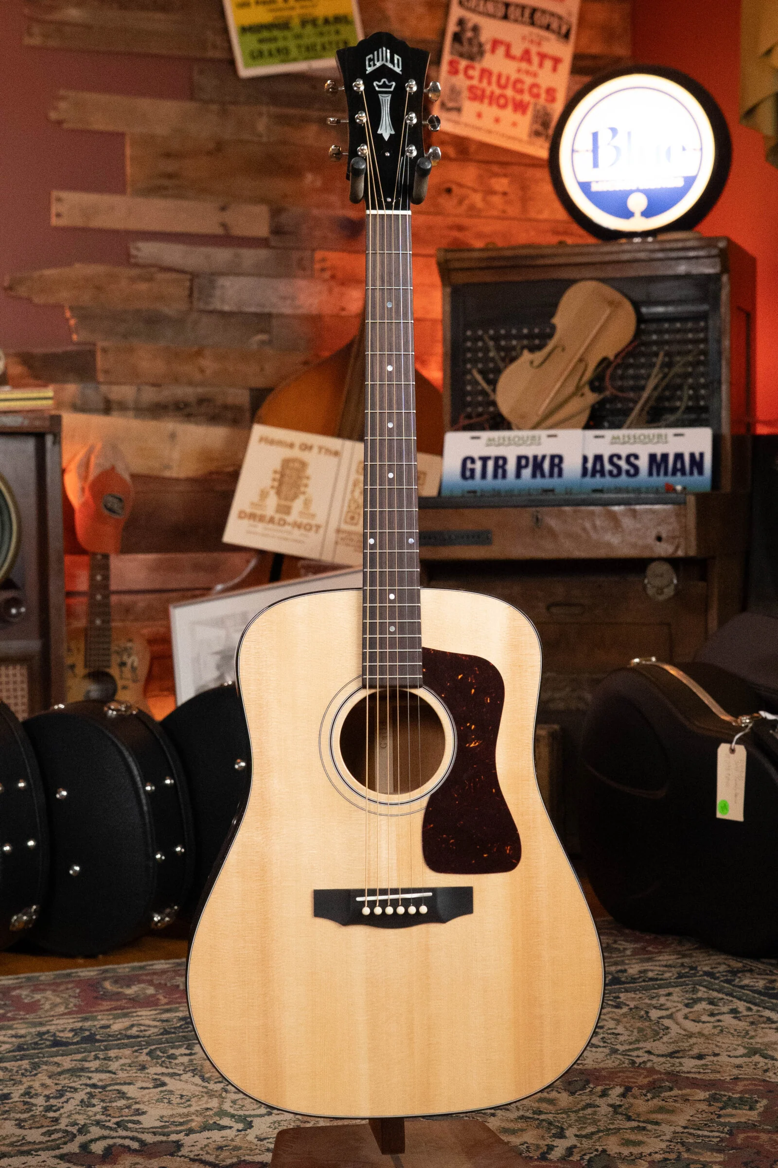 Guild D-40 Traditional Sitka/Mahogany Natural Dreadnought Acoustic Guitar #0467 - Image 7
