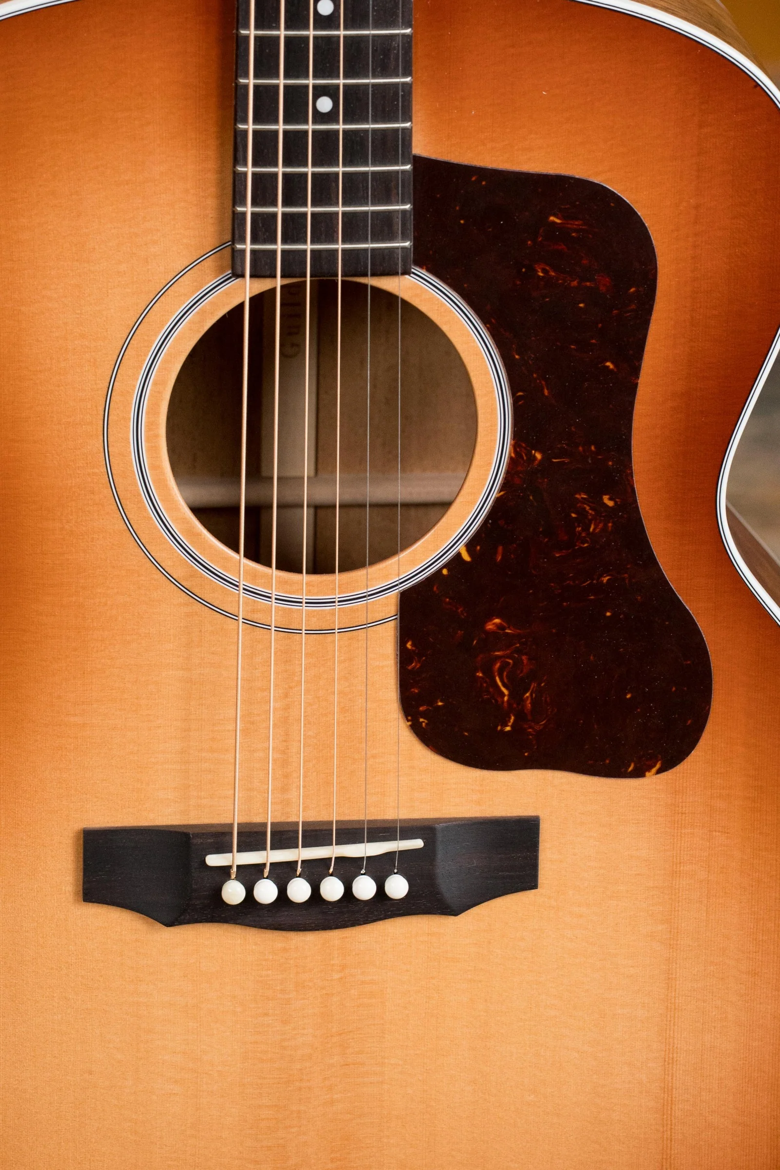 Guild F-40 Standard Sitka/Mahogany Pacific Sunset Burst Jumbo Acoustic Guitar #0068 - Image 7