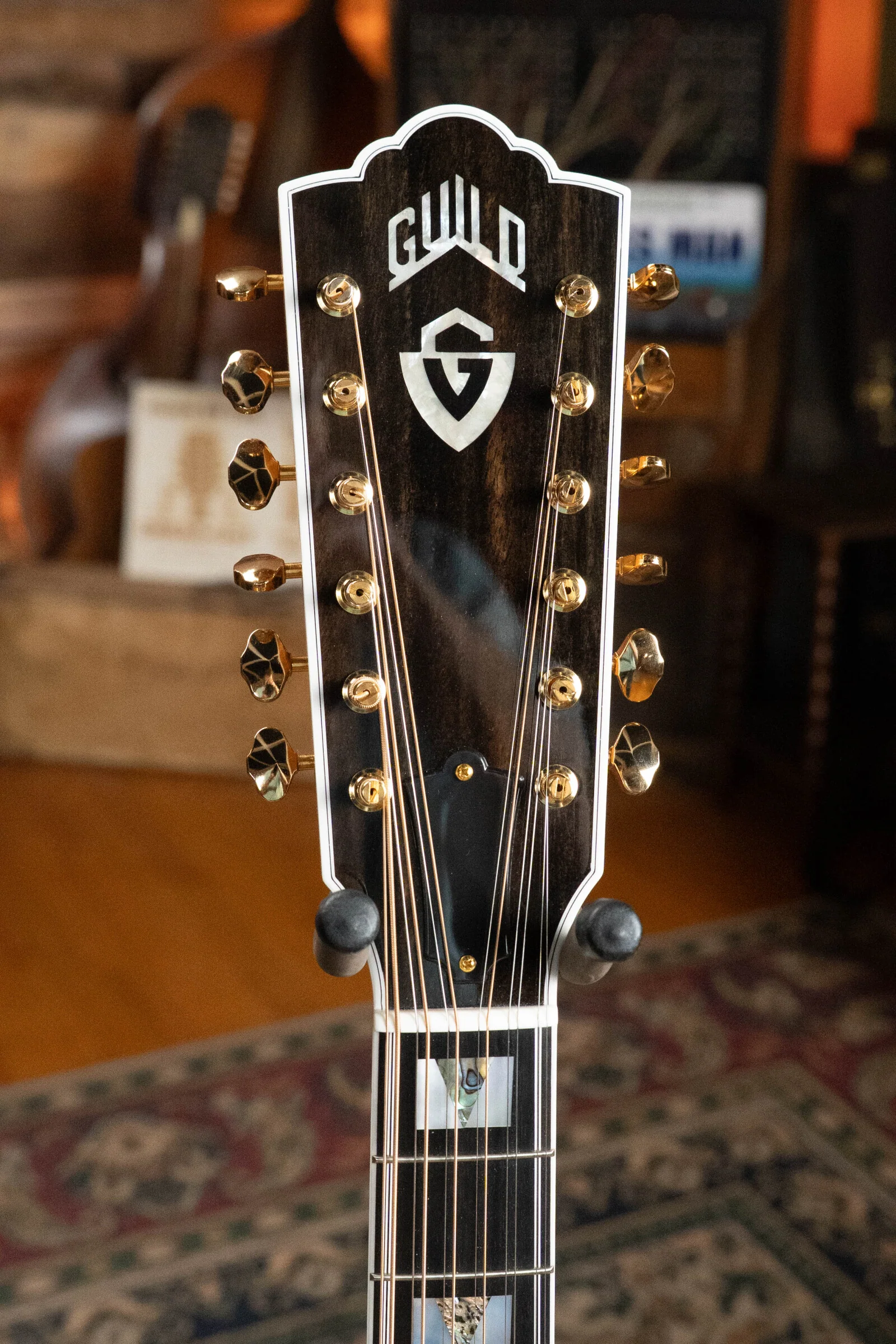 Guild F-512E Sitka/Flamed Maple 12 String Maple Blonde Jumbo Guitar w/LR Baggs Electronics #0556 - Image 10