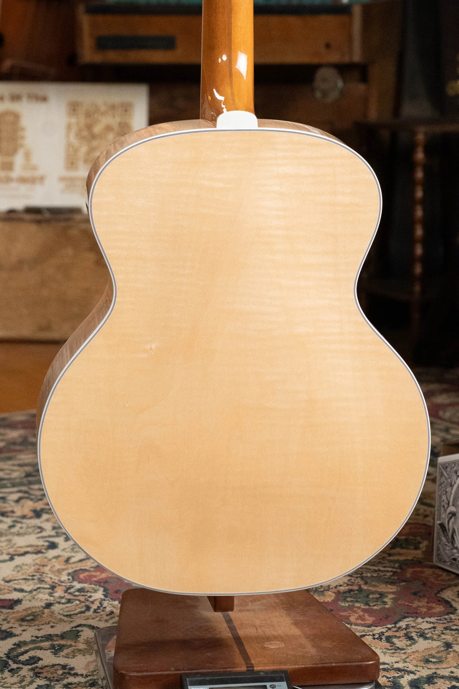 Guild F-512E Sitka/Flamed Maple 12 String Maple Blonde Jumbo Guitar w/LR Baggs Electronics #0556 - Image 12