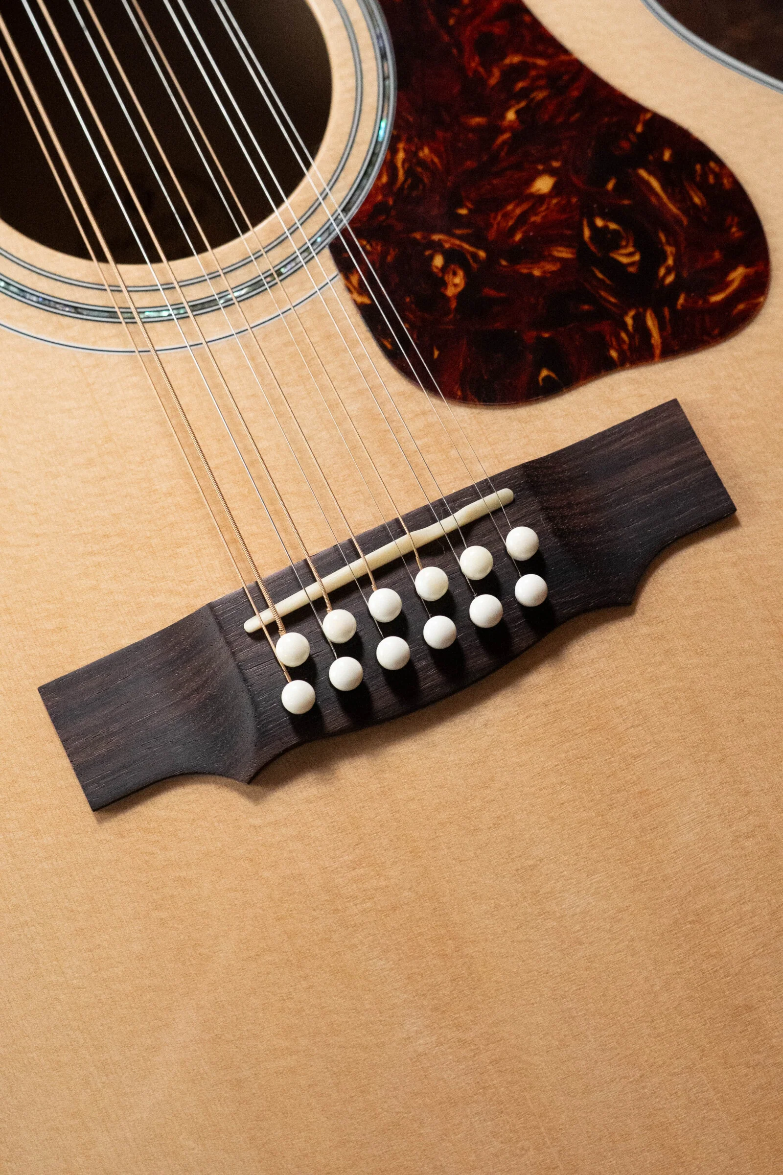 Guild F-512E Sitka/Flamed Maple 12 String Maple Blonde Jumbo Guitar w/LR Baggs Electronics #0556 - Image 17