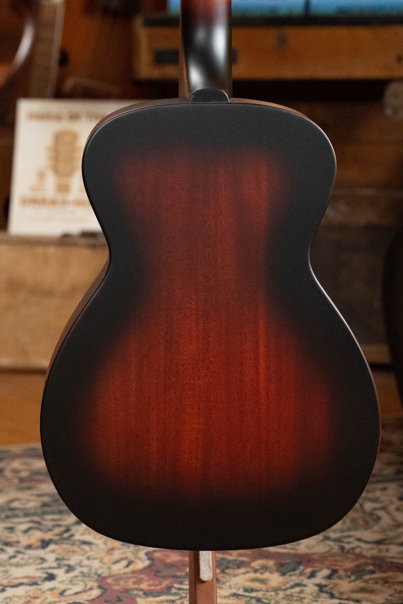 Guild M-20 All Mahogany Vintage Sunburst Concert Acoustic Guitar #0696 - Image 11