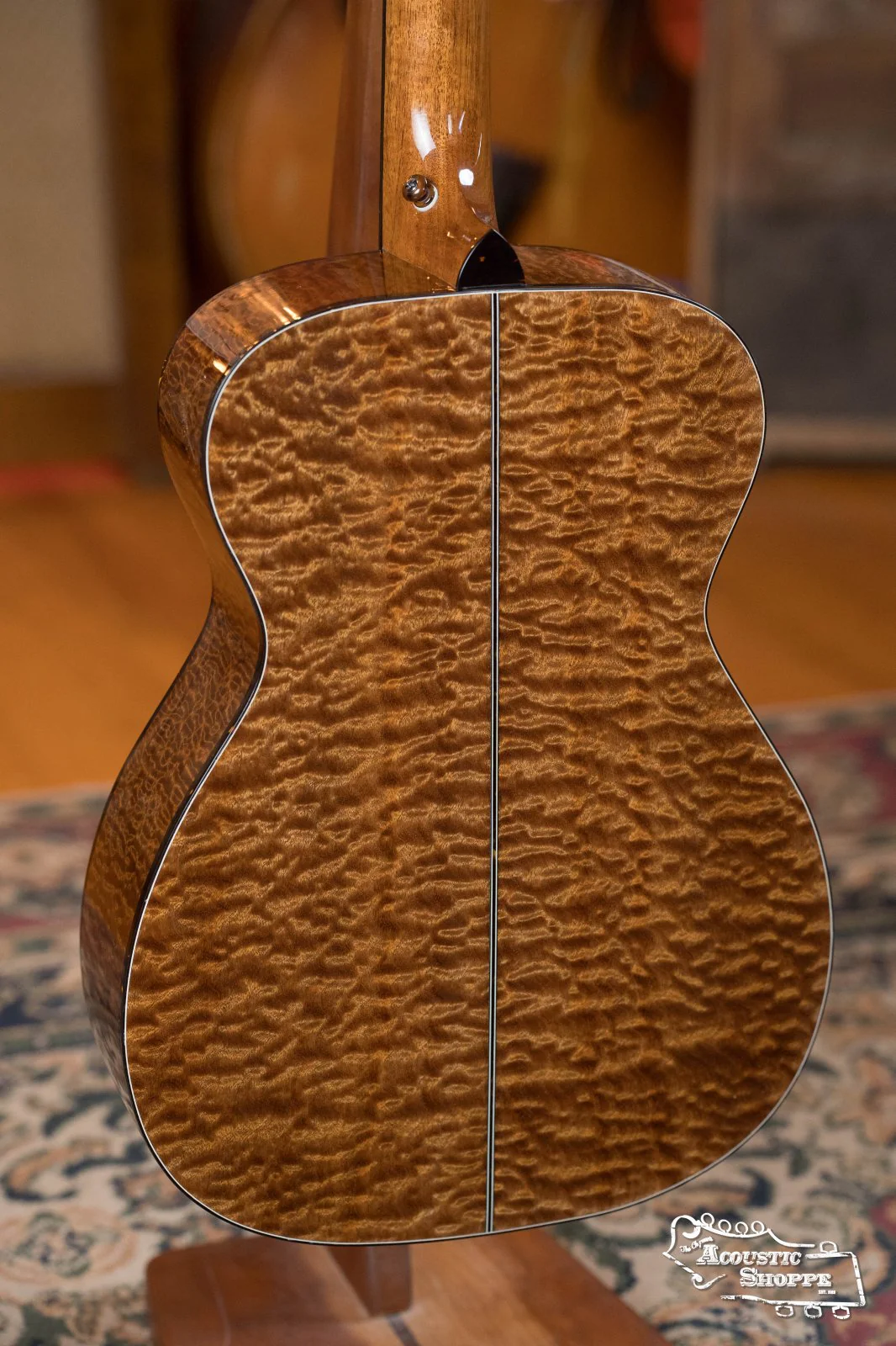 Hinde Adirondack/Quilted Sapele OO 14-Fret Acoustic Guitar #6 - Image 10