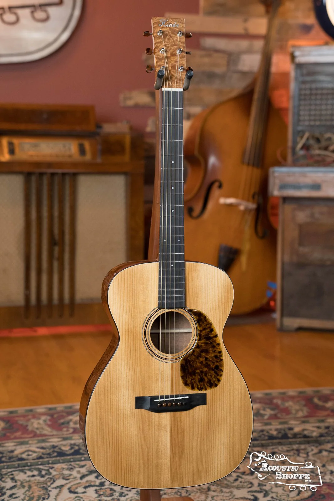 Hinde Adirondack/Quilted Sapele OO 14-Fret Acoustic Guitar #6 - Image 5