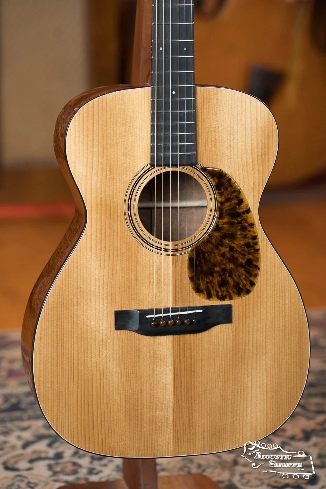 Hinde Adirondack/Quilted Sapele OO 14-Fret Acoustic Guitar #6 - Image 6