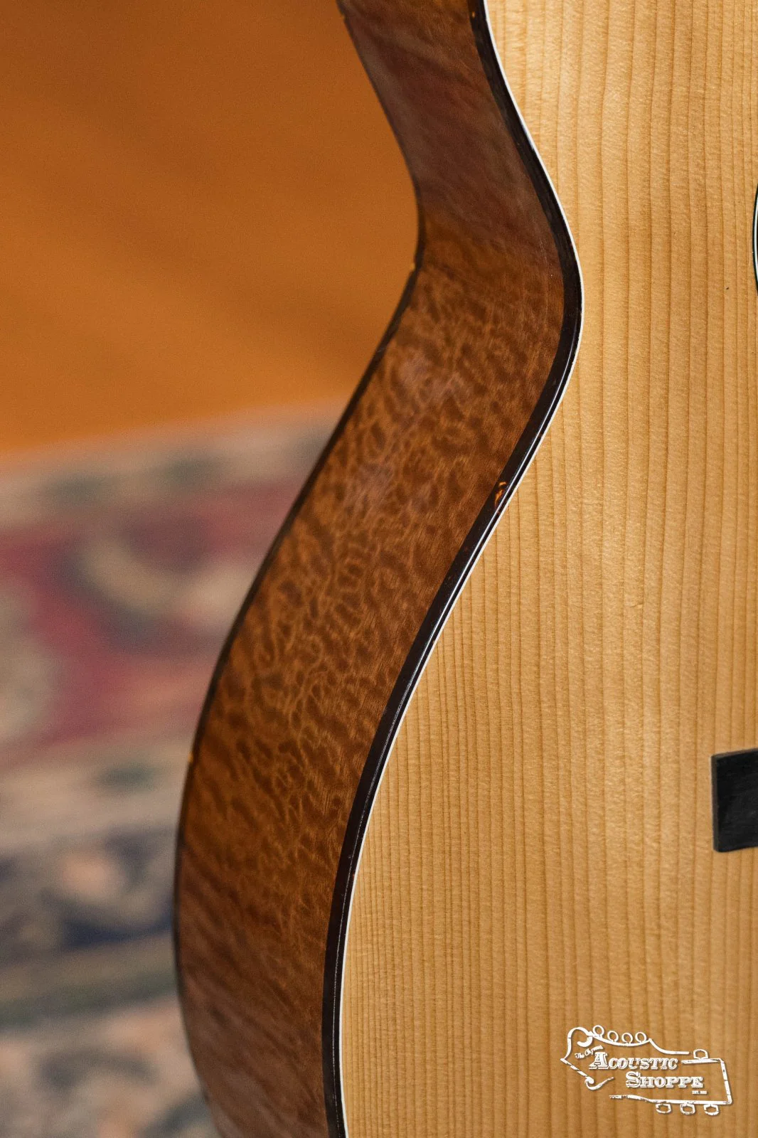 Hinde Adirondack/Quilted Sapele OO 14-Fret Acoustic Guitar #6 - Image 7