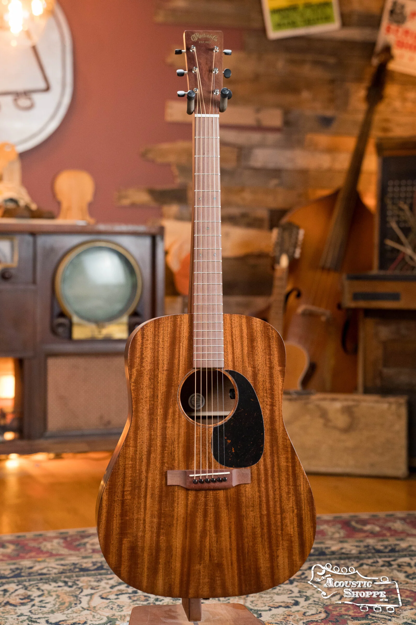 (Shop Worn) Martin D-15E Indian Plantation Mahogany/Sapele Dreadnought Guitar w/Martin E-1 Pickup #7282 - Image 5