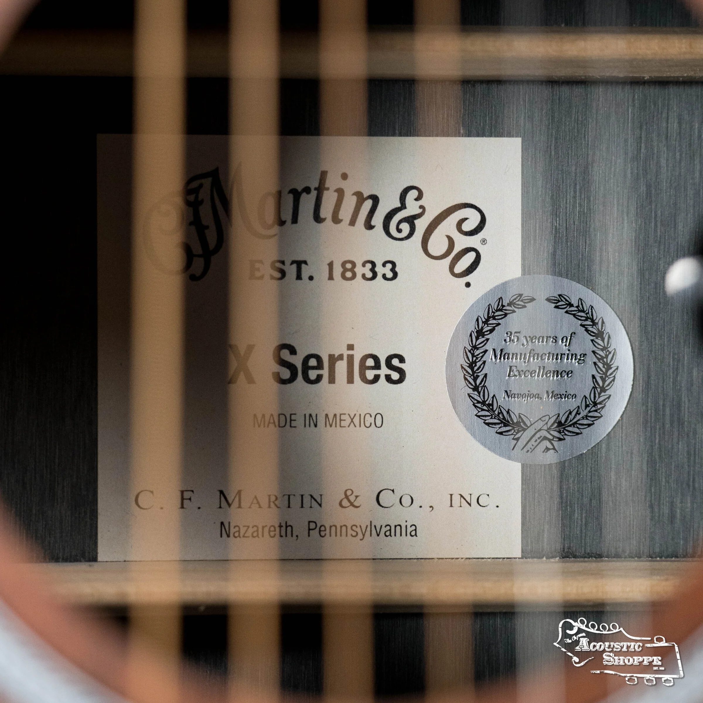 (Shop -Worn) Martin D-X1E All HPL Figured Mahogany Dreadnought Guitar w/Martin E-1 Pickup #9164 - Image 3