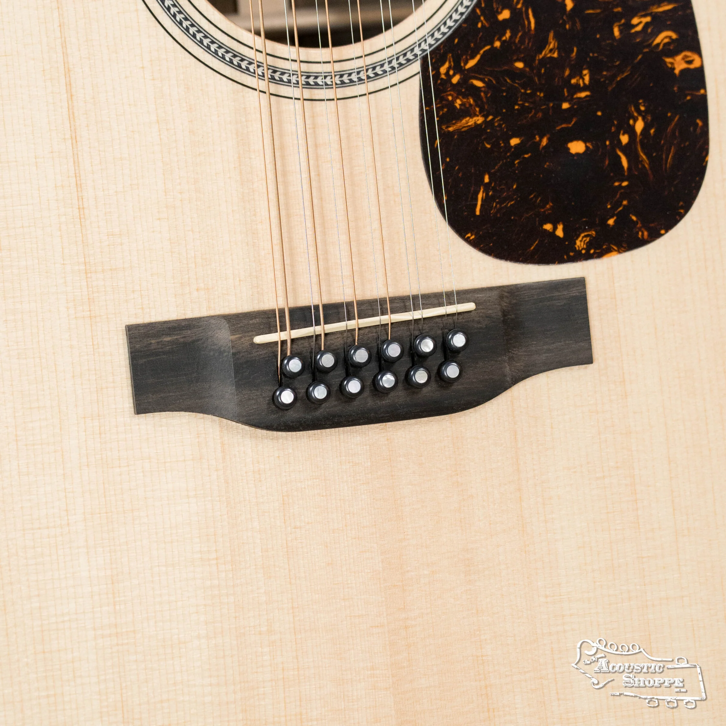 (Shop Worn) Martin Grand J-16E 12 String Satin Spruce/Indian Rosewood Guitar w/Martin E-1 pickup #2462 - Image 3