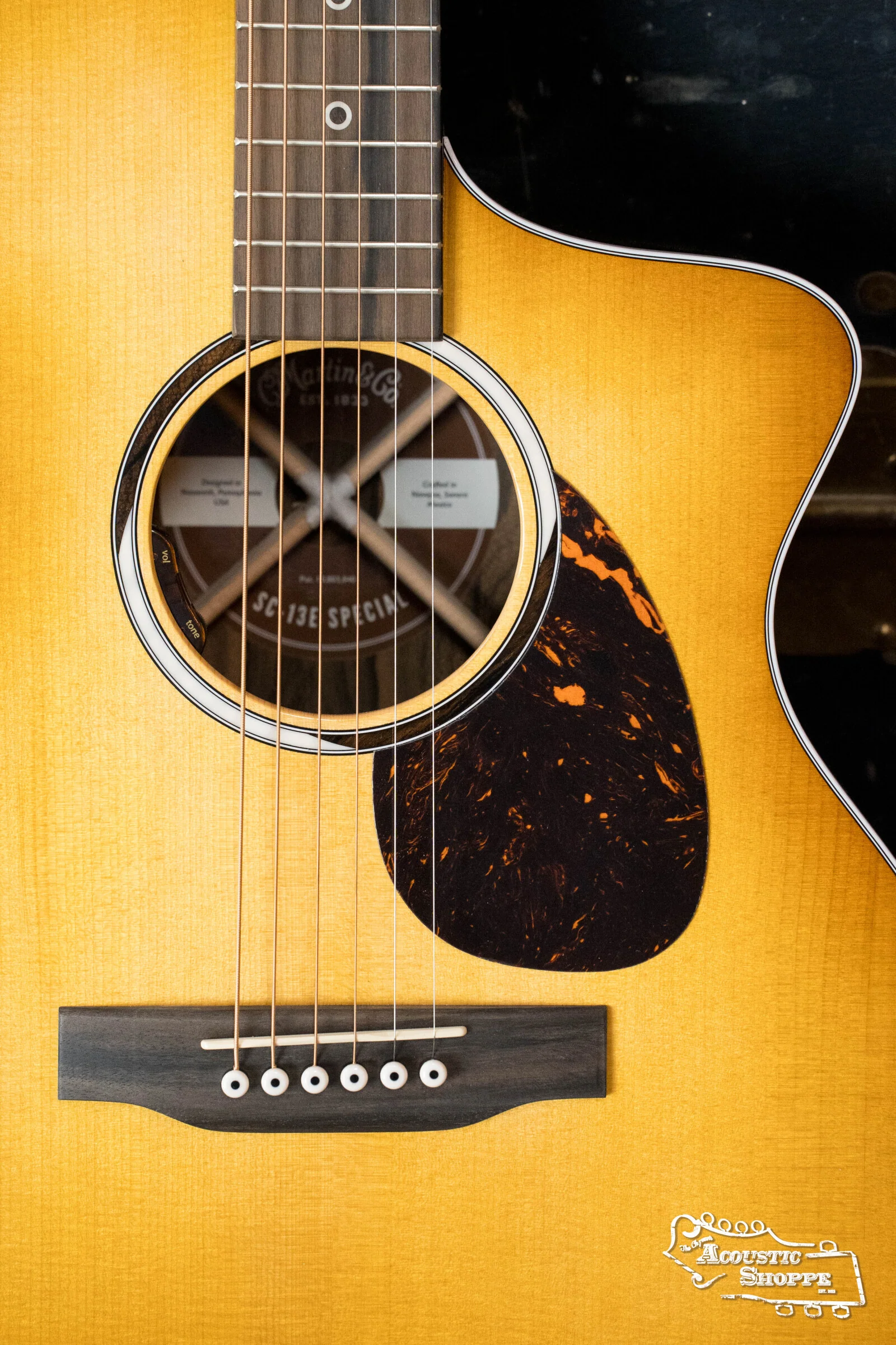 (Shop Worn) Martin SC-13E Special Burst Sitka/Ziricote Cutaway Guitar w/LR Baggs Pickup #0218 - Image 3