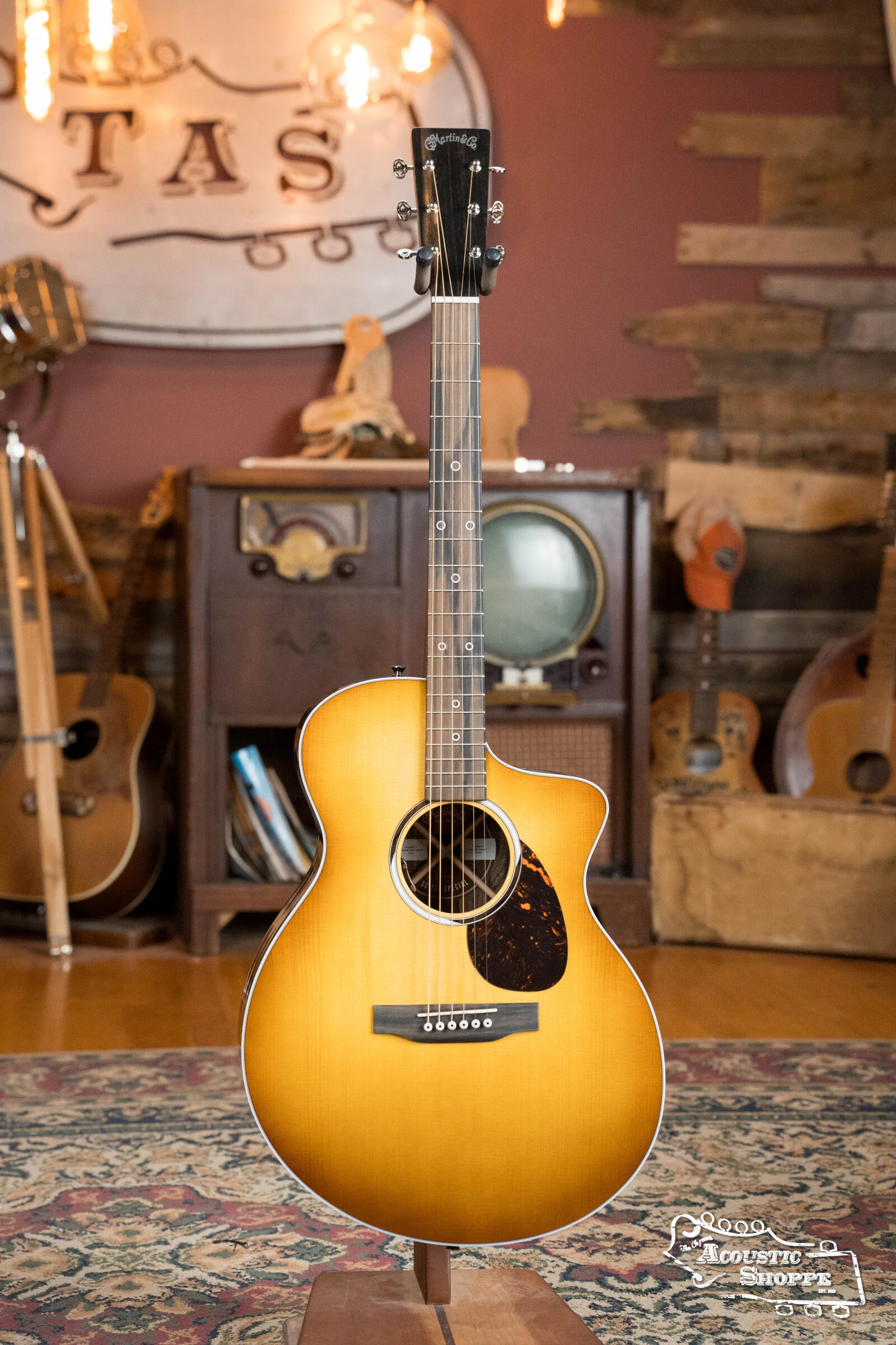 (Shop Worn) Martin SC-13E Special Burst Sitka/Ziricote Cutaway Guitar w/LR Baggs Pickup #0218 - Image 7