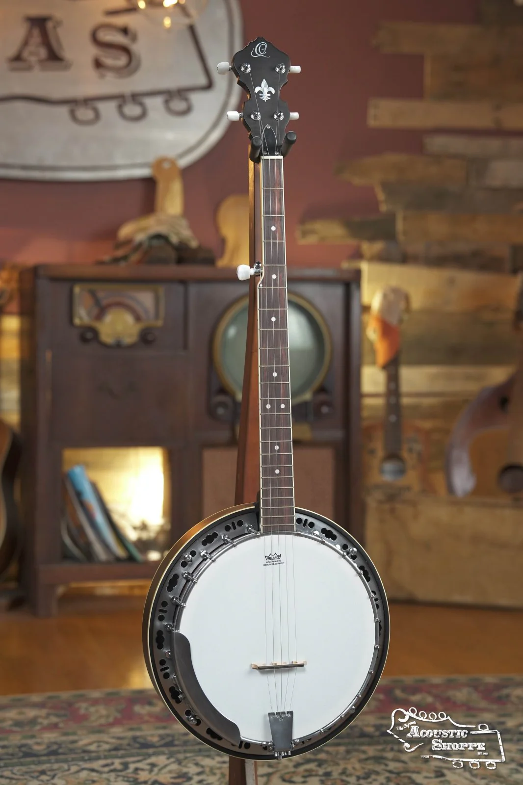 Ortega OBJ300-WB Americana Series Whiskey Burst 5-String Resonator Banjo #0246 - Image 3