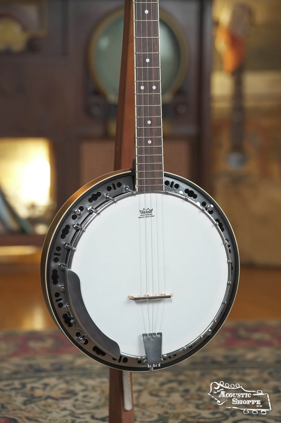 Ortega OBJ300-WB Americana Series Whiskey Burst 5-String Resonator Banjo #0246 - Image 4