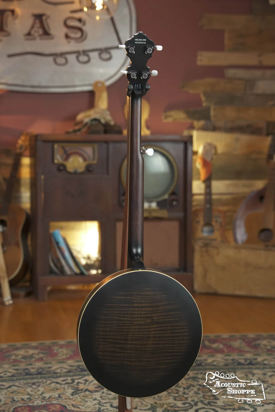 Ortega OBJ300-WB Americana Series Whiskey Burst 5-String Resonator Banjo #0246 - Image 6