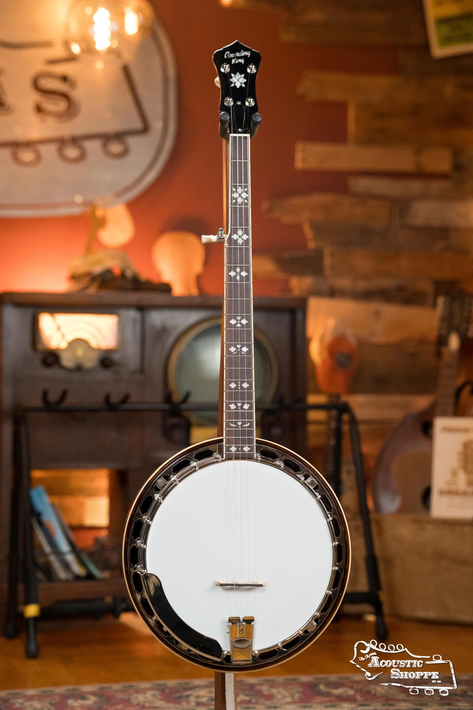 Recording King RK-R20 Songster Resonator Banjo #0255 - Image 4