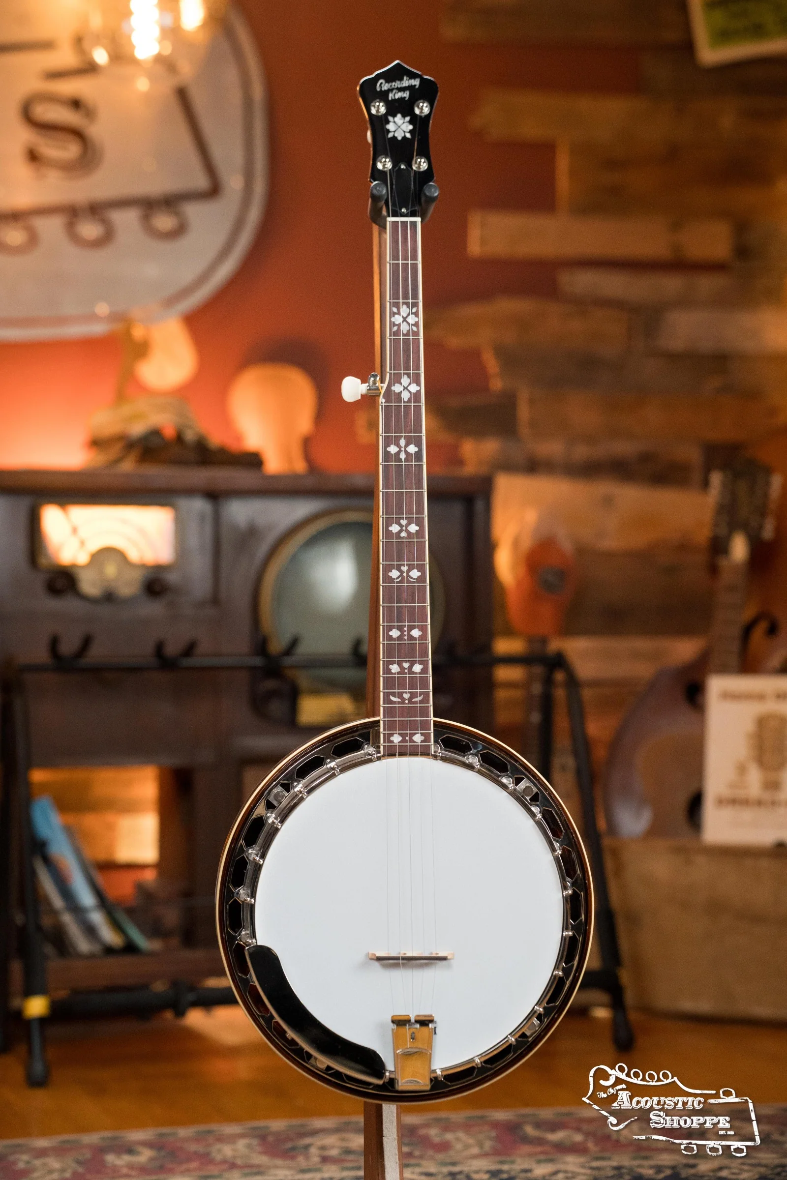 Recording King RK-R20 Songster Resonator Banjo #0647 - Image 4