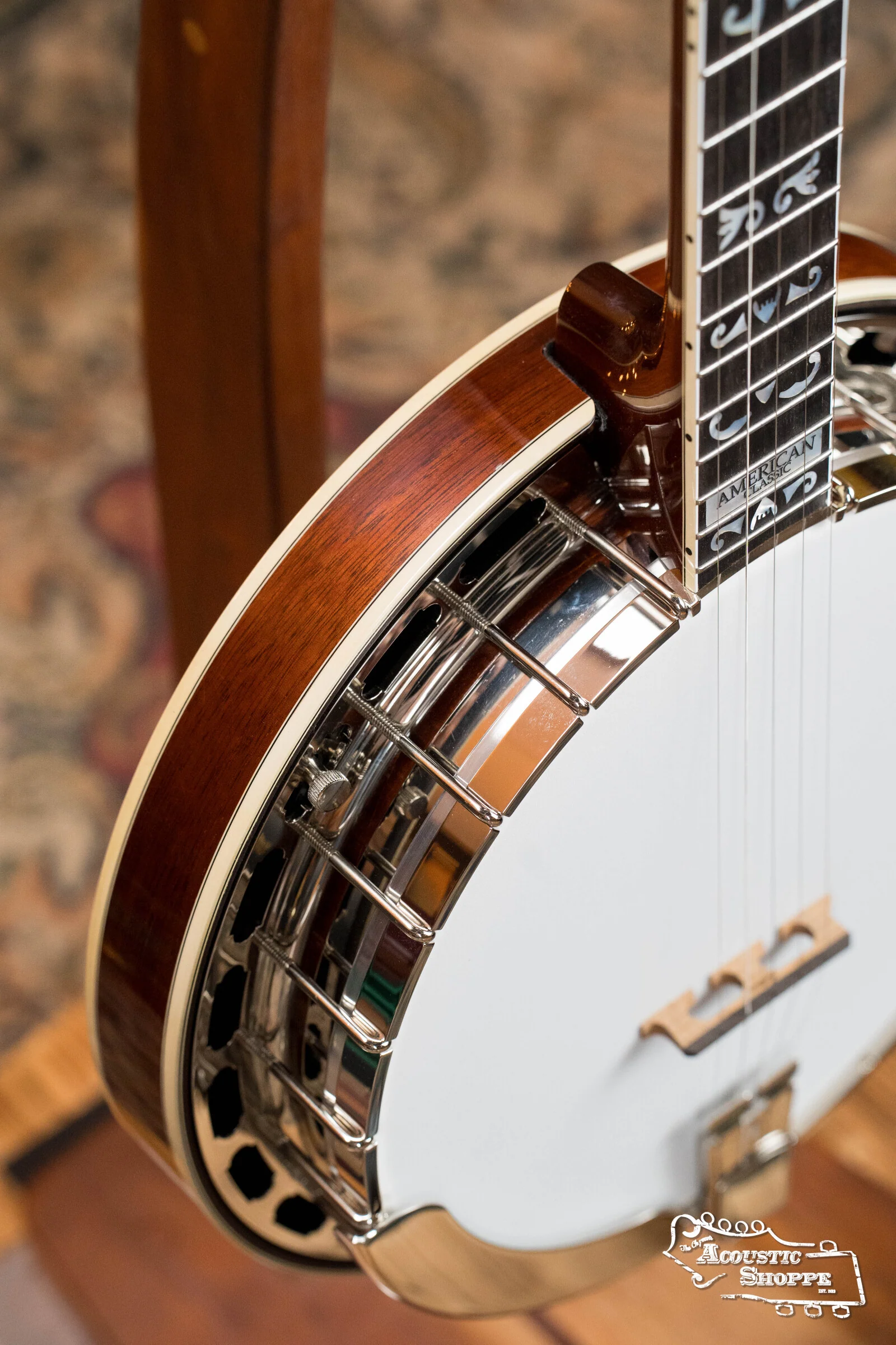 Sullivan American Classic 75 "Flying Eagle" Pattern Mahogany Resonator Banjo #5242 - Image 10