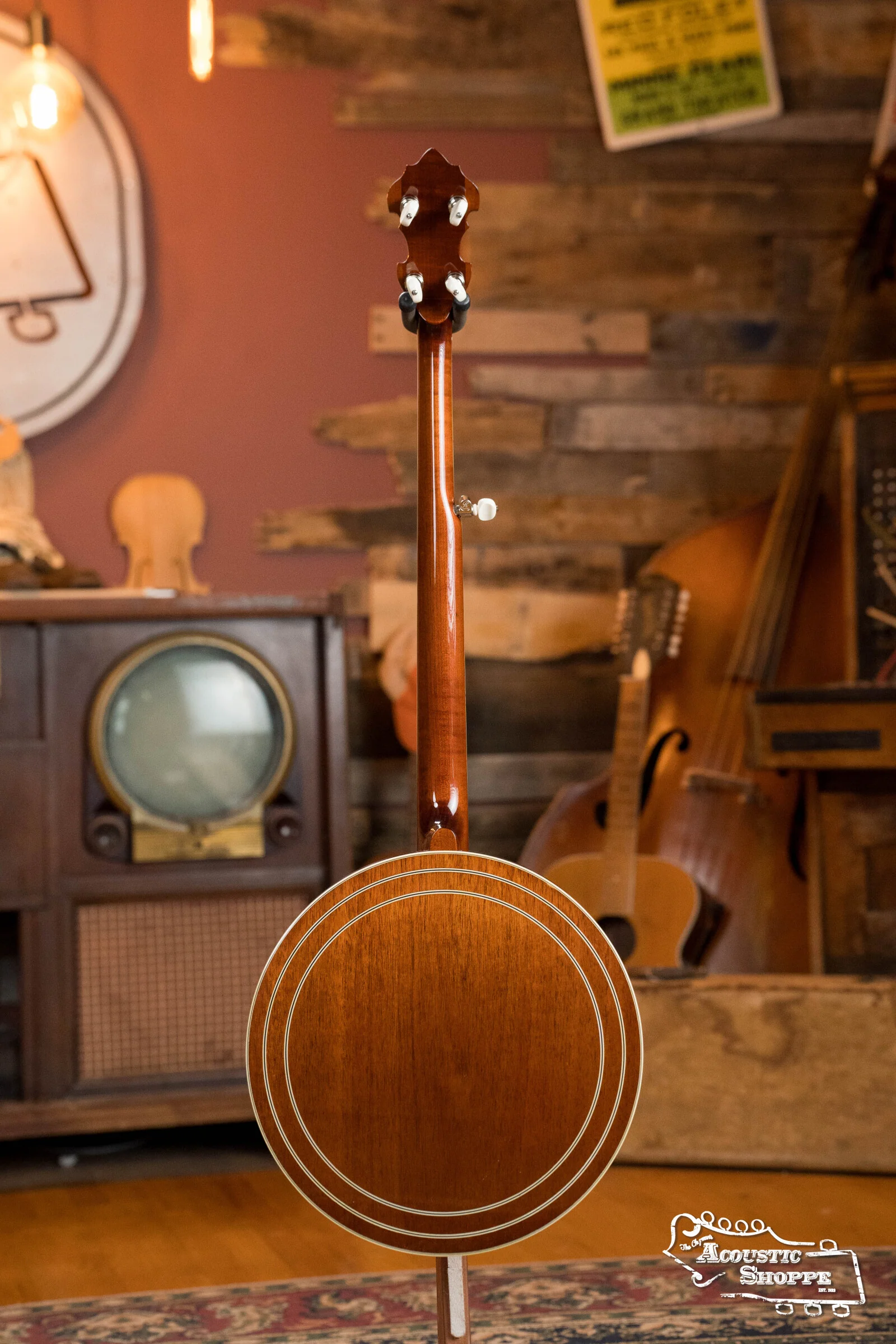 Sullivan American Classic 75 "Flying Eagle" Pattern Mahogany Resonator Banjo #5242 - Image 11