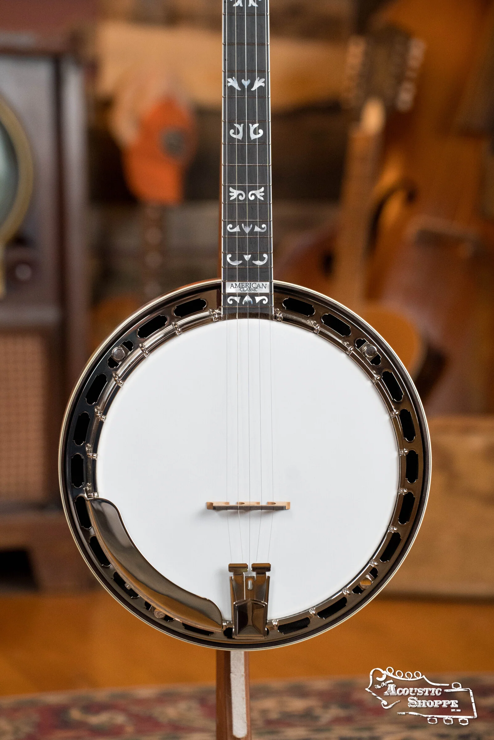 Sullivan American Classic 75 "Flying Eagle" Pattern Mahogany Resonator Banjo #5242 - Image 7