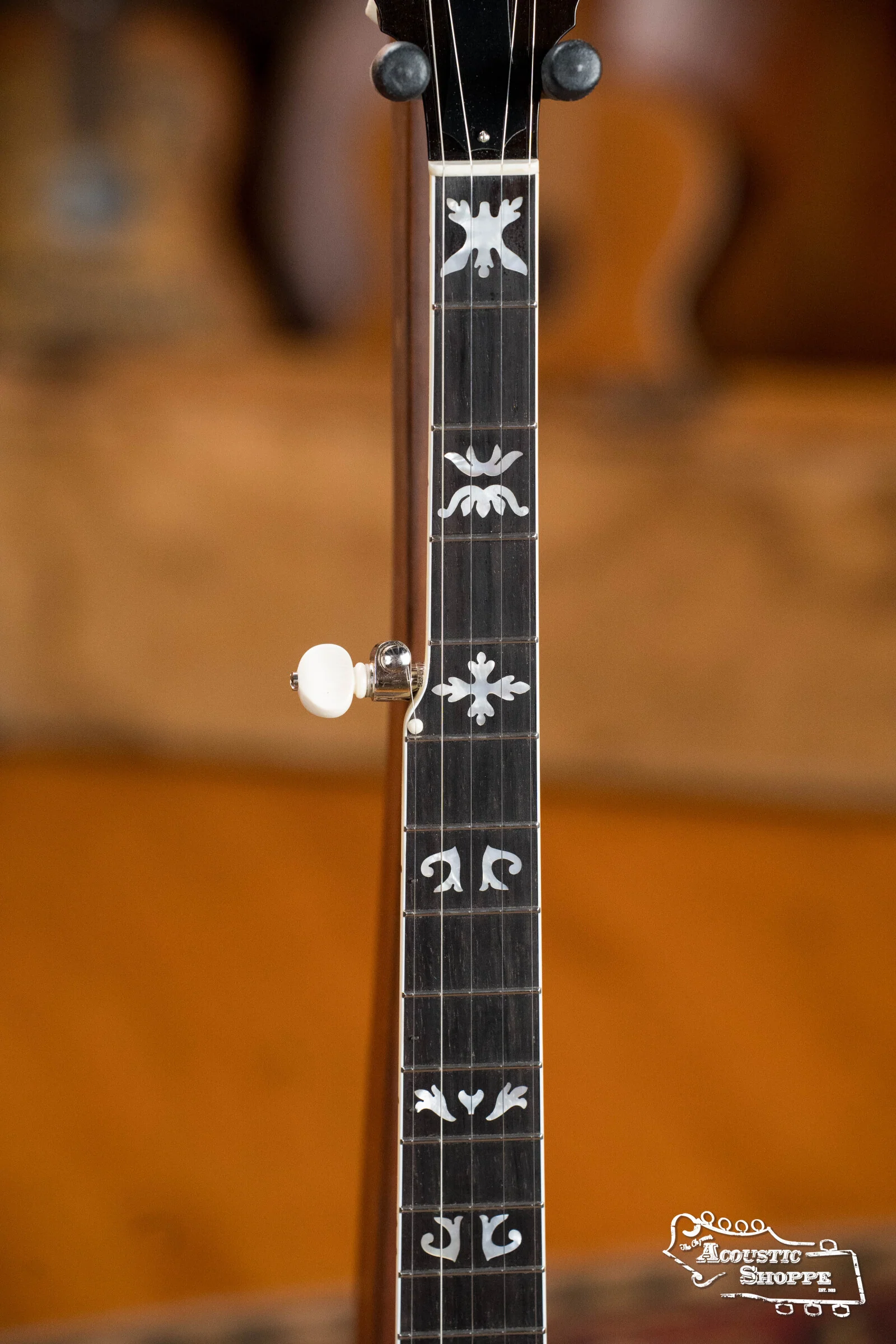 Sullivan American Classic 75 "Flying Eagle" Pattern Mahogany Resonator Banjo #5242 - Image 8