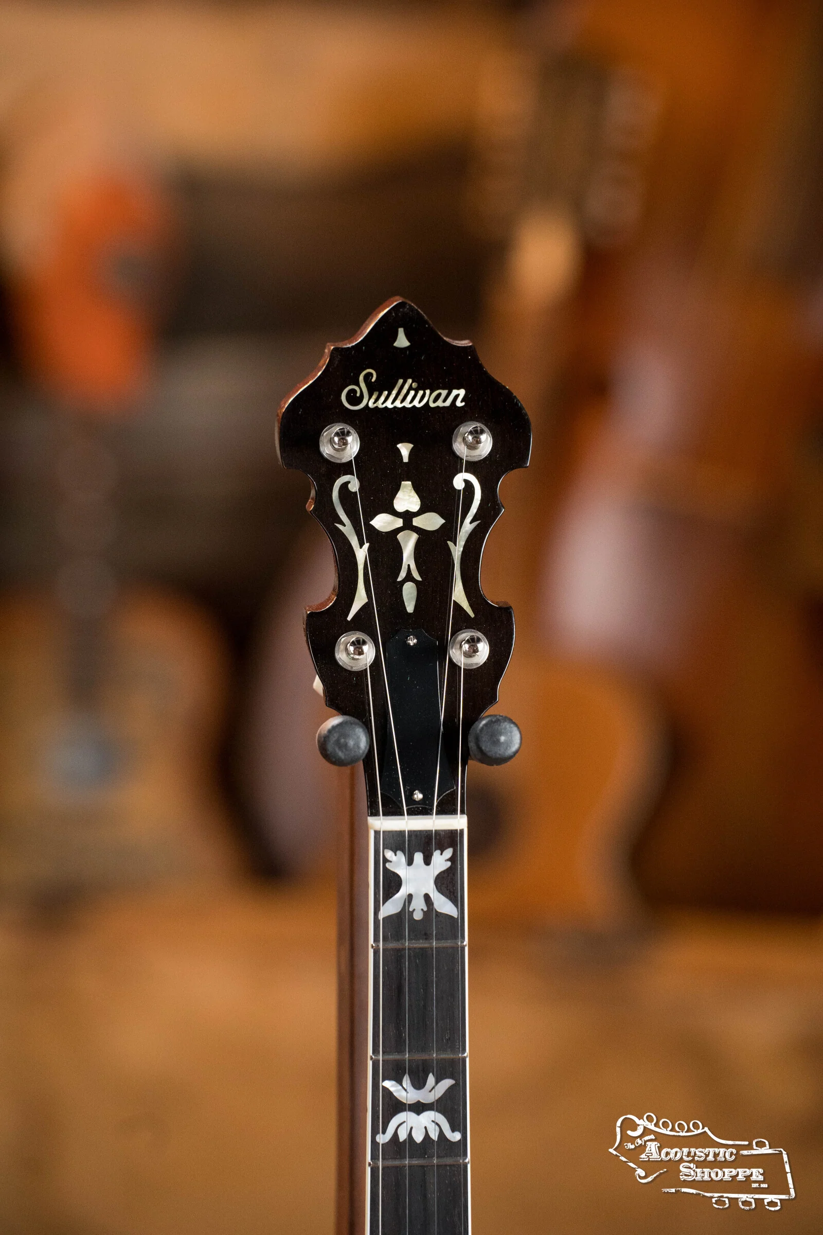 Sullivan American Classic 75 "Flying Eagle" Pattern Mahogany Resonator Banjo #5242 - Image 9