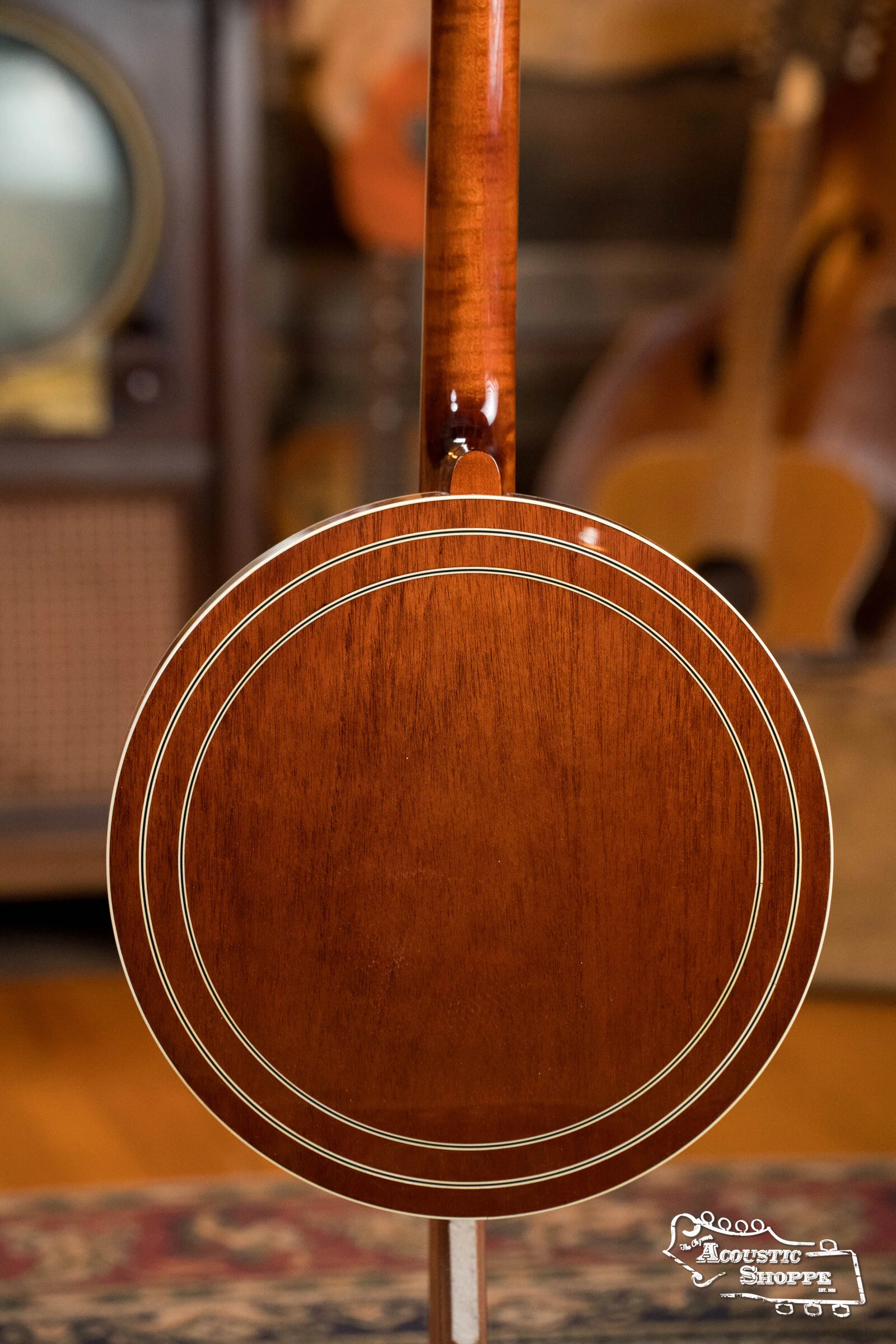 Sullivan American Classic 75 "Leaves and Bows" Pattern Mahogany Resonator Banjo #0241 - Image 12
