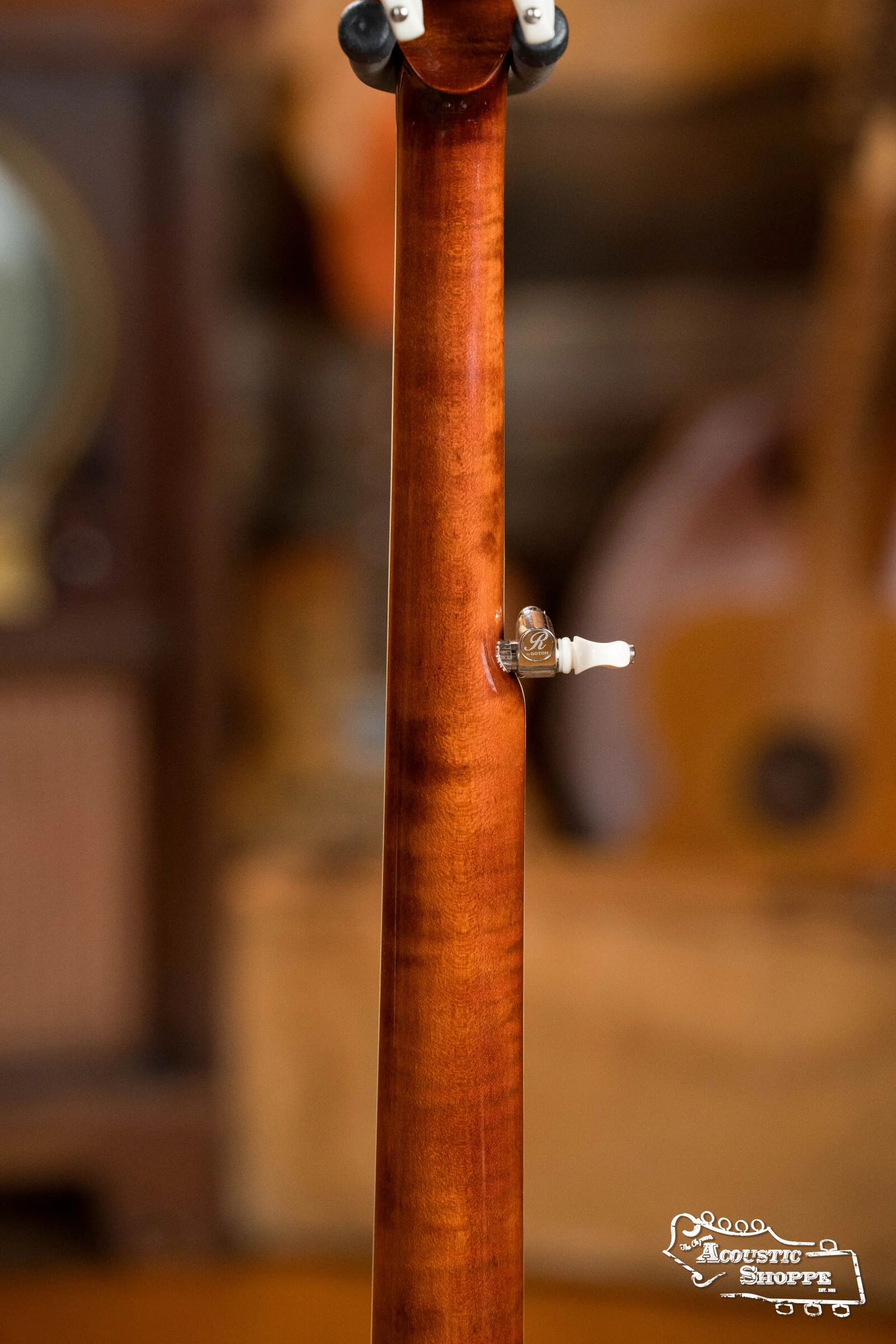 Sullivan American Classic 75 "Leaves and Bows" Pattern Mahogany Resonator Banjo #0241 - Image 14