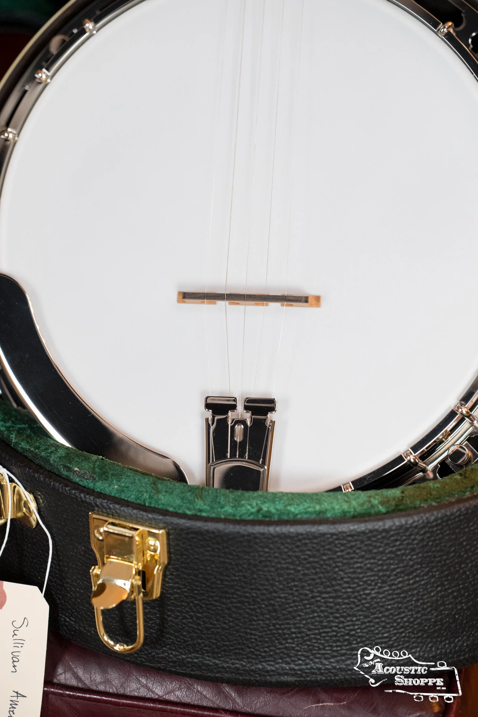 Sullivan American Classic 75 "Leaves and Bows" Pattern Mahogany Resonator Banjo #0241 - Image 3