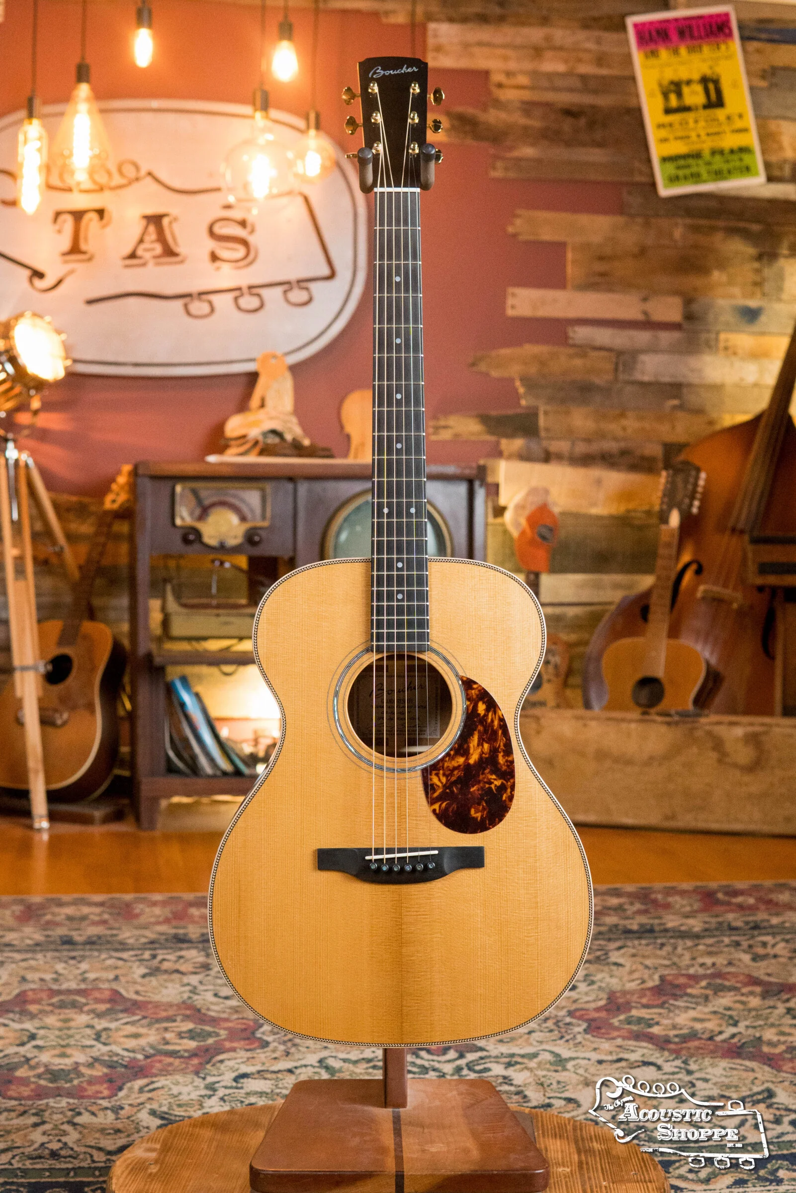 (Used) Boucher GR-SG-161-T Grande Reserve Red Spruce/Torrefied Flamed Maple OM Hybrid Acoustic Guitar - Image 3