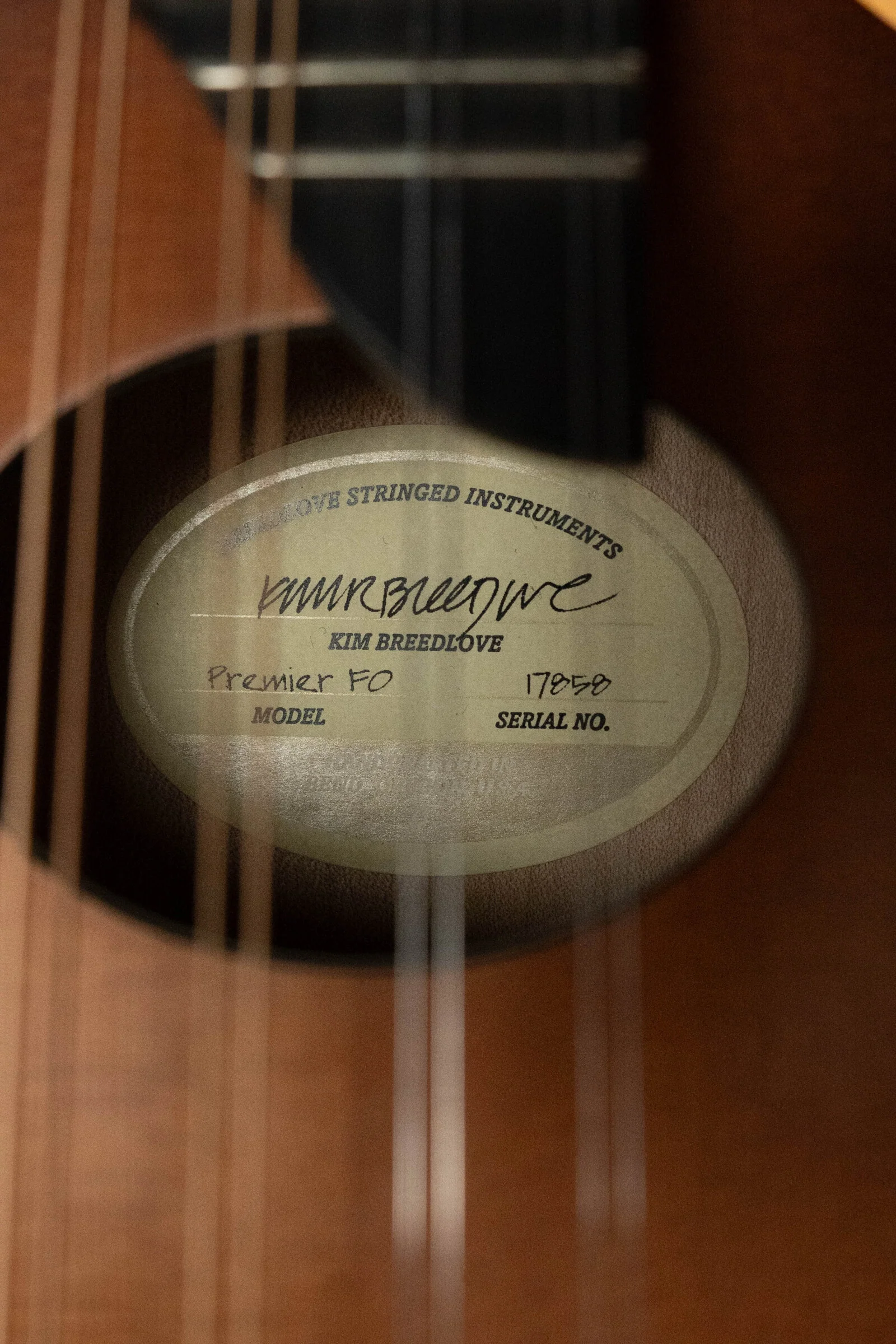 (Used) Breedlove Premier Series FO Sitka/Maple F-Style Mandolin #7858 - Image 3