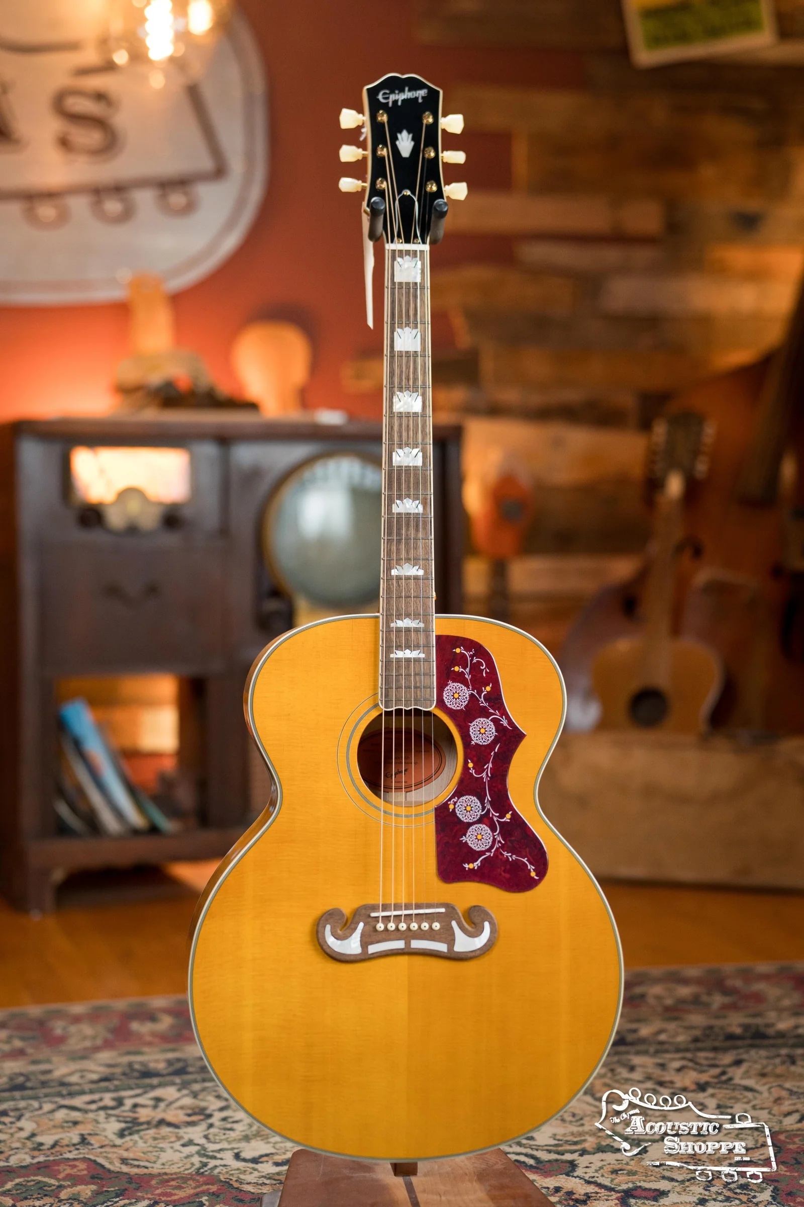 (Used) 2023 Epiphone J-200 Acoustic Guitar #6416 - Image 7