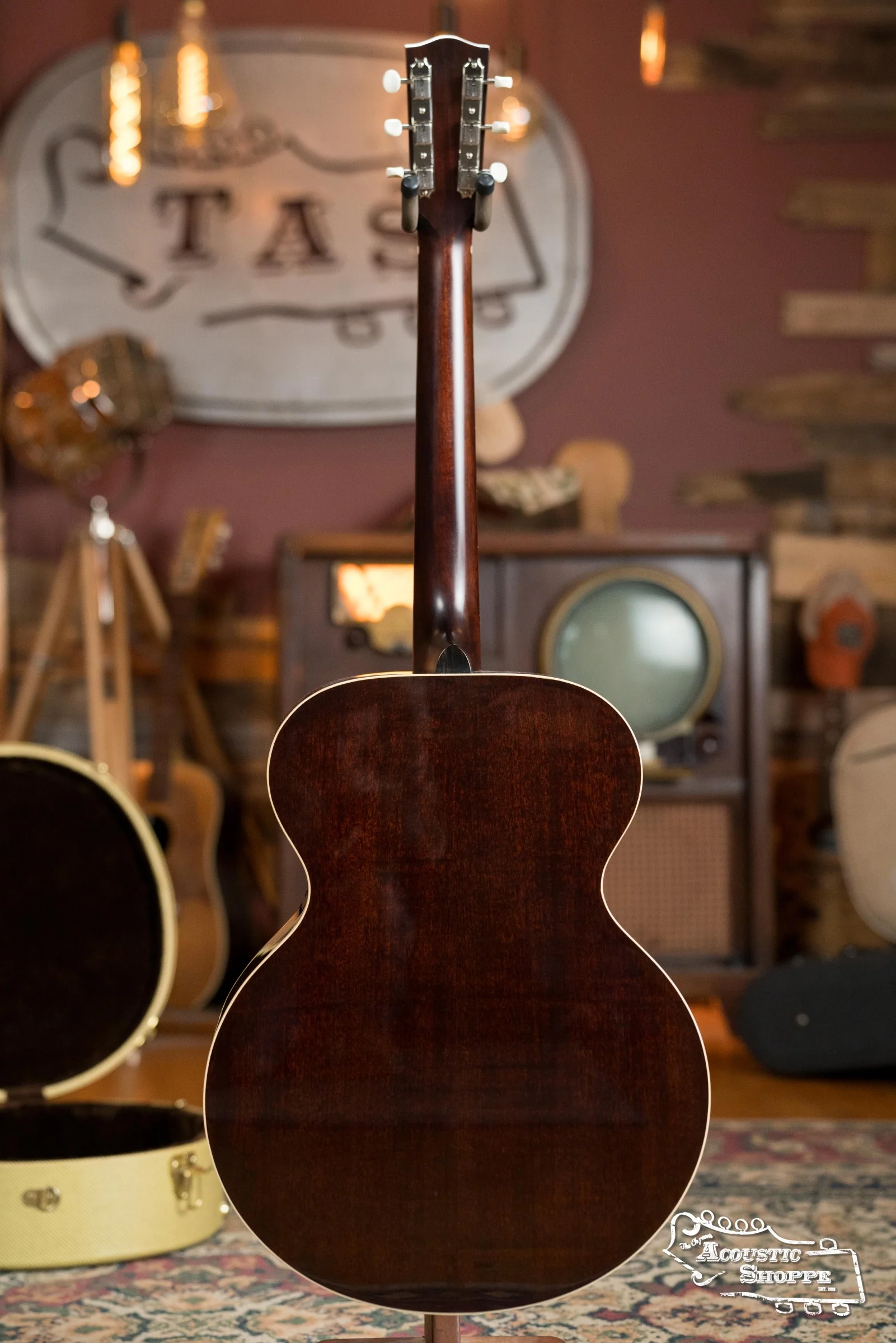 (Used) Huss & Dalton Crossroads MJ Sitka/Mahogany Dark Sunburst Small Jumbo Acoustic Guitar #5685 - Image 10