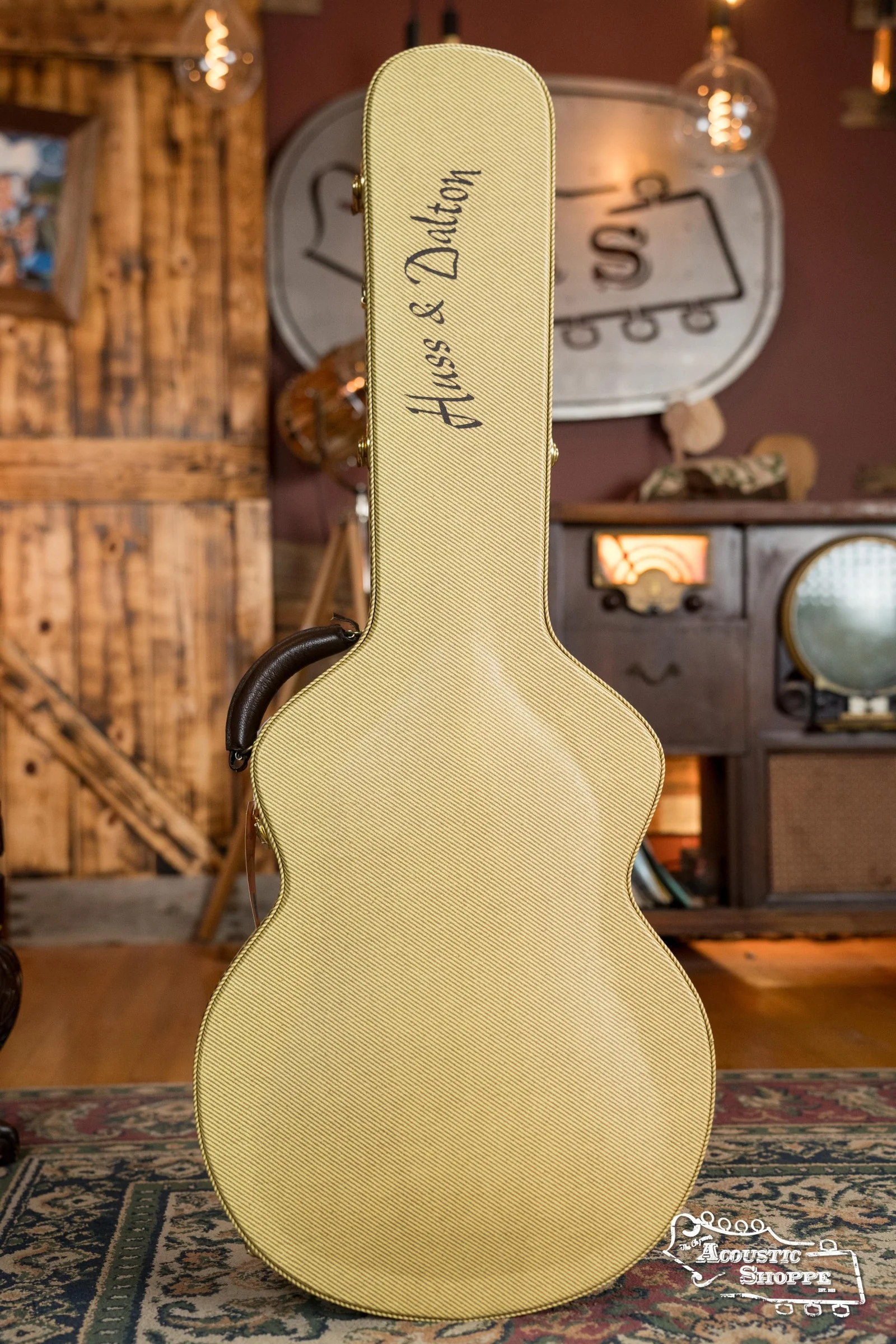 (Used) Huss & Dalton Crossroads MJ Sitka/Mahogany Dark Sunburst Small Jumbo Acoustic Guitar #5685 - Image 14